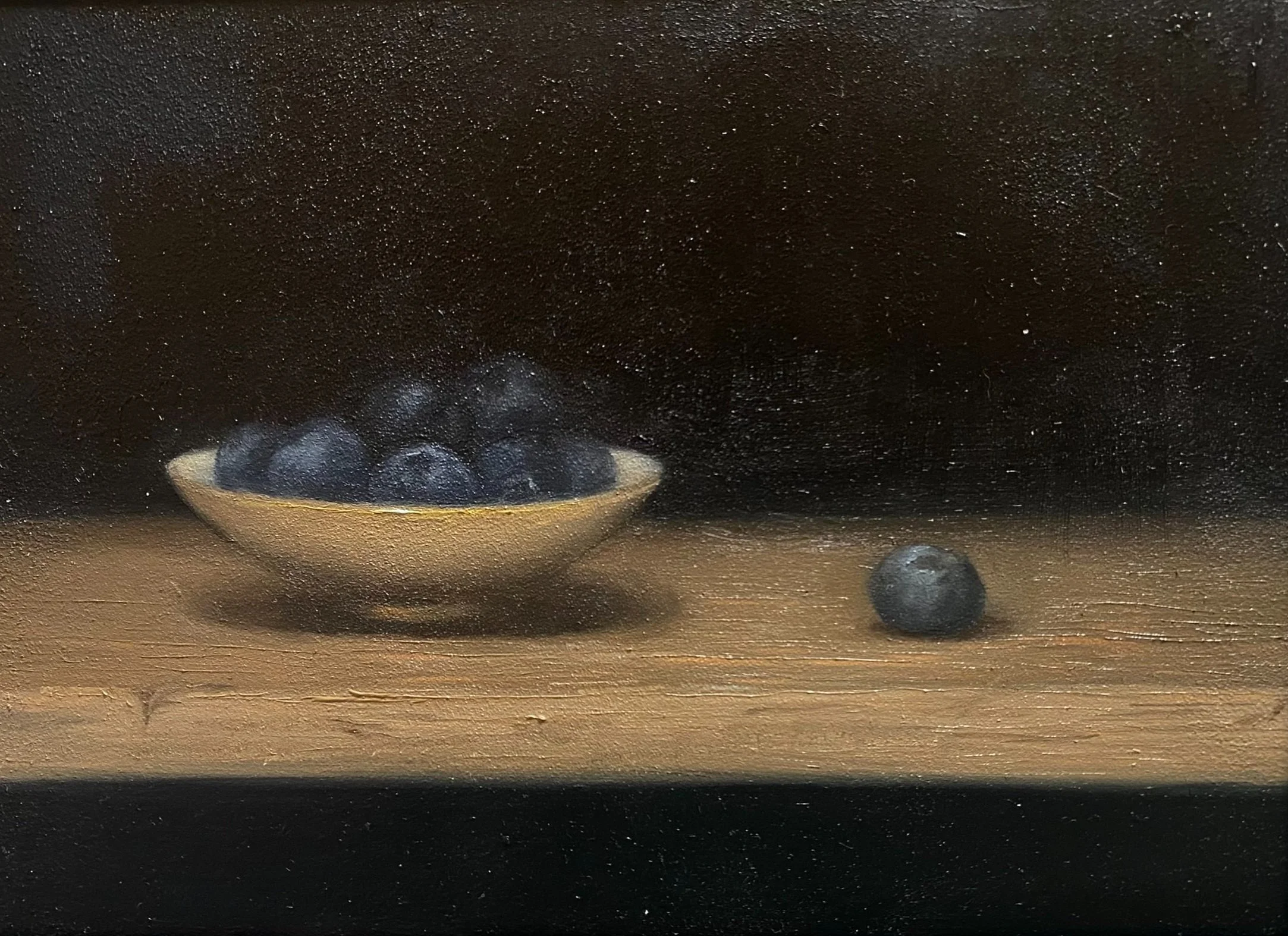 Blueberries, framed 14x19cm, 🔴