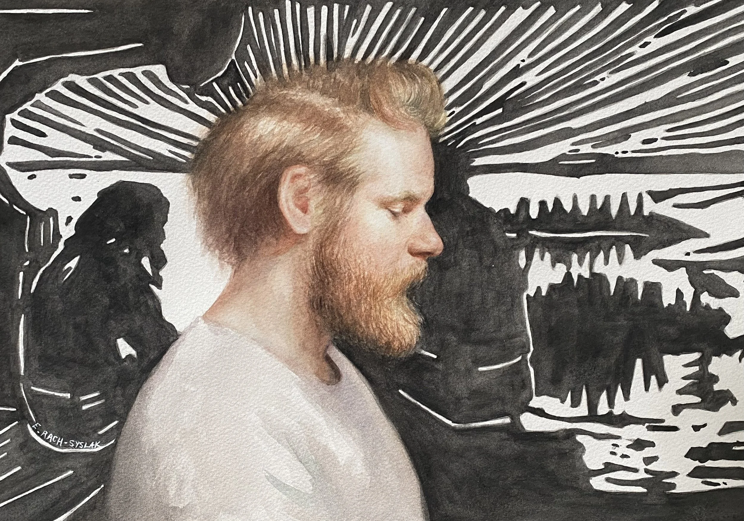 Jani and The Kalevala, framed, $675