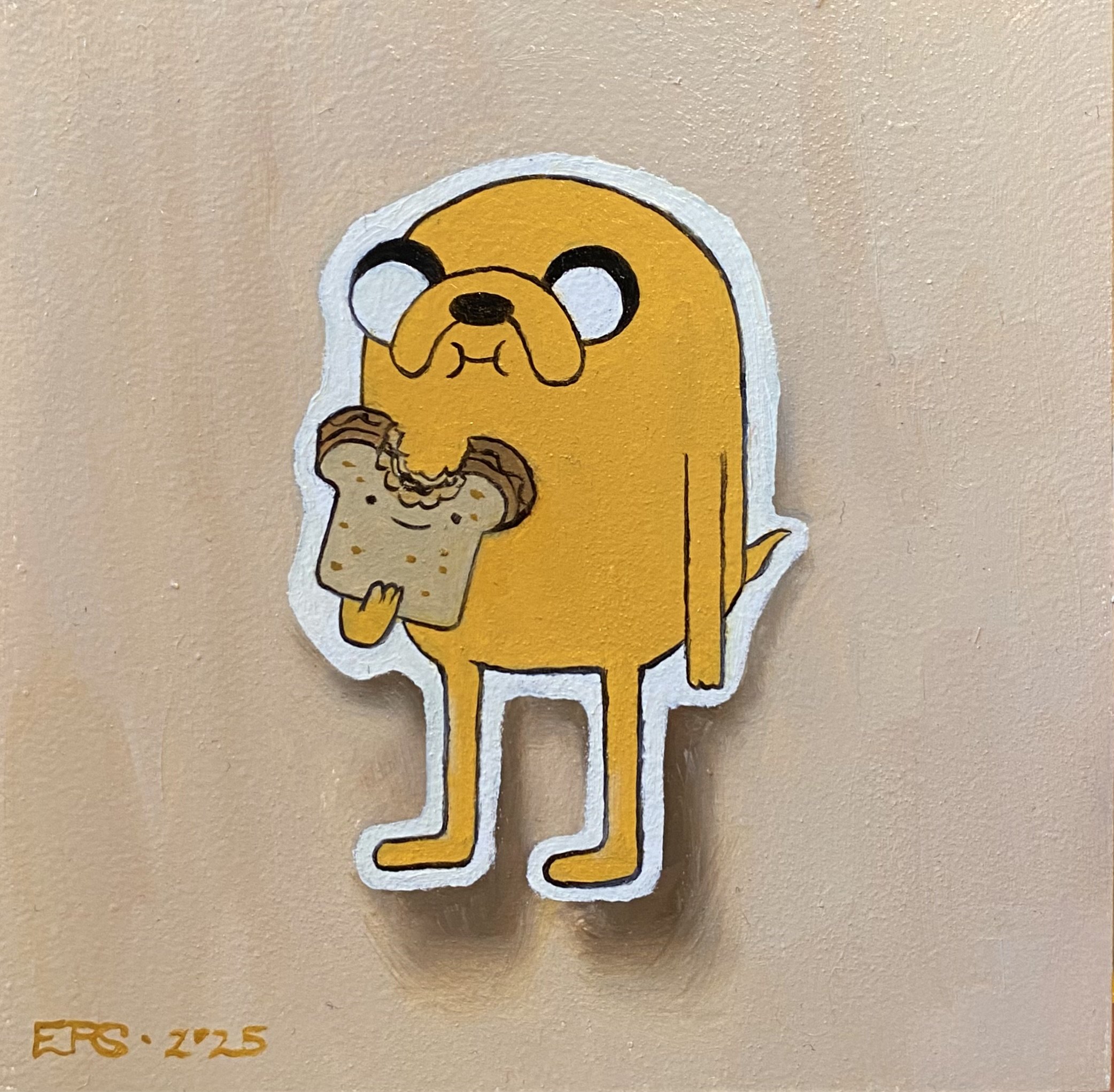 Jake Sandwich, 10x10cm, $85