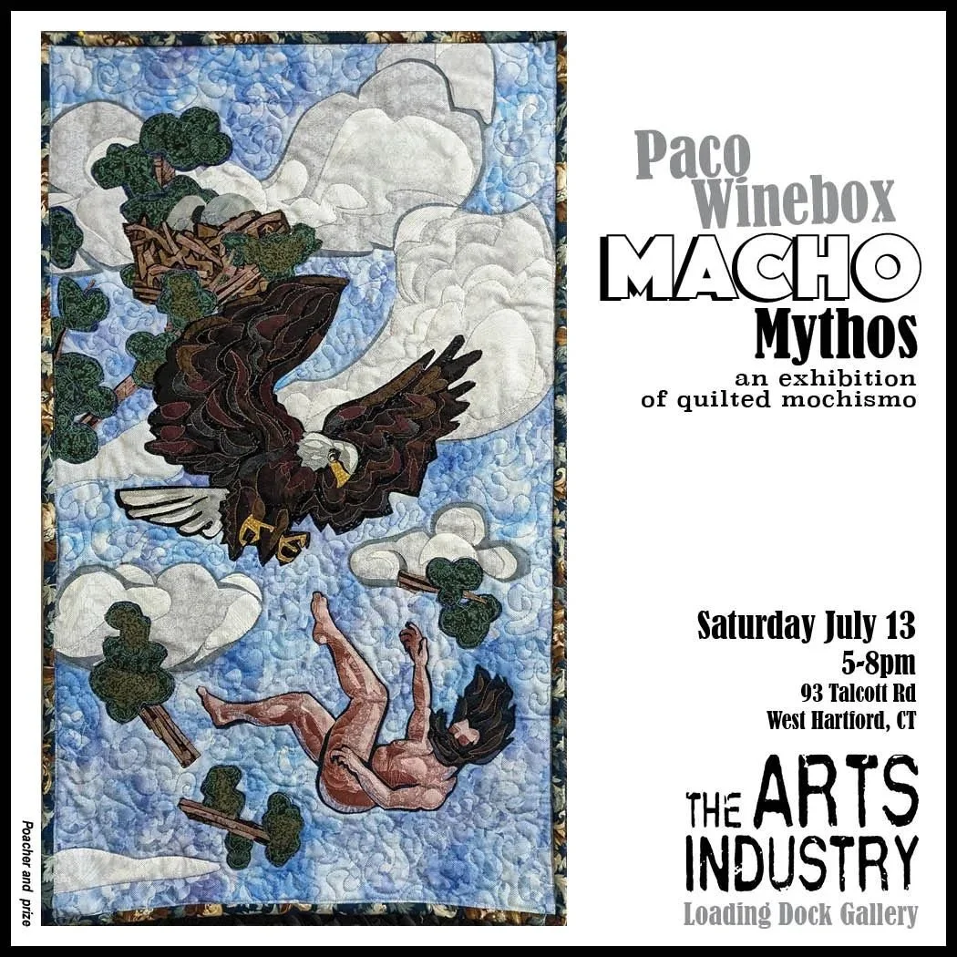 NEW EXHIBITION ALERT. @paco_winebox here - I am very excited to share with everyone a body of work that I've been working on for quite some time. For the past few years I've put down the paintbrush and adopted a sewing machine, making quilted imagery