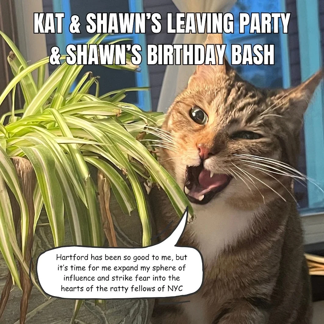 @shawno.ocai is leaving us 😭 plus it was his b-day recently, so come hang tonight! We got the gallery open with @paco_winebox &lsquo;s show up. We&rsquo;ll be here 6:30-10pm 😎🆒🎂
93 Talcott Rd, West Hartford, CT