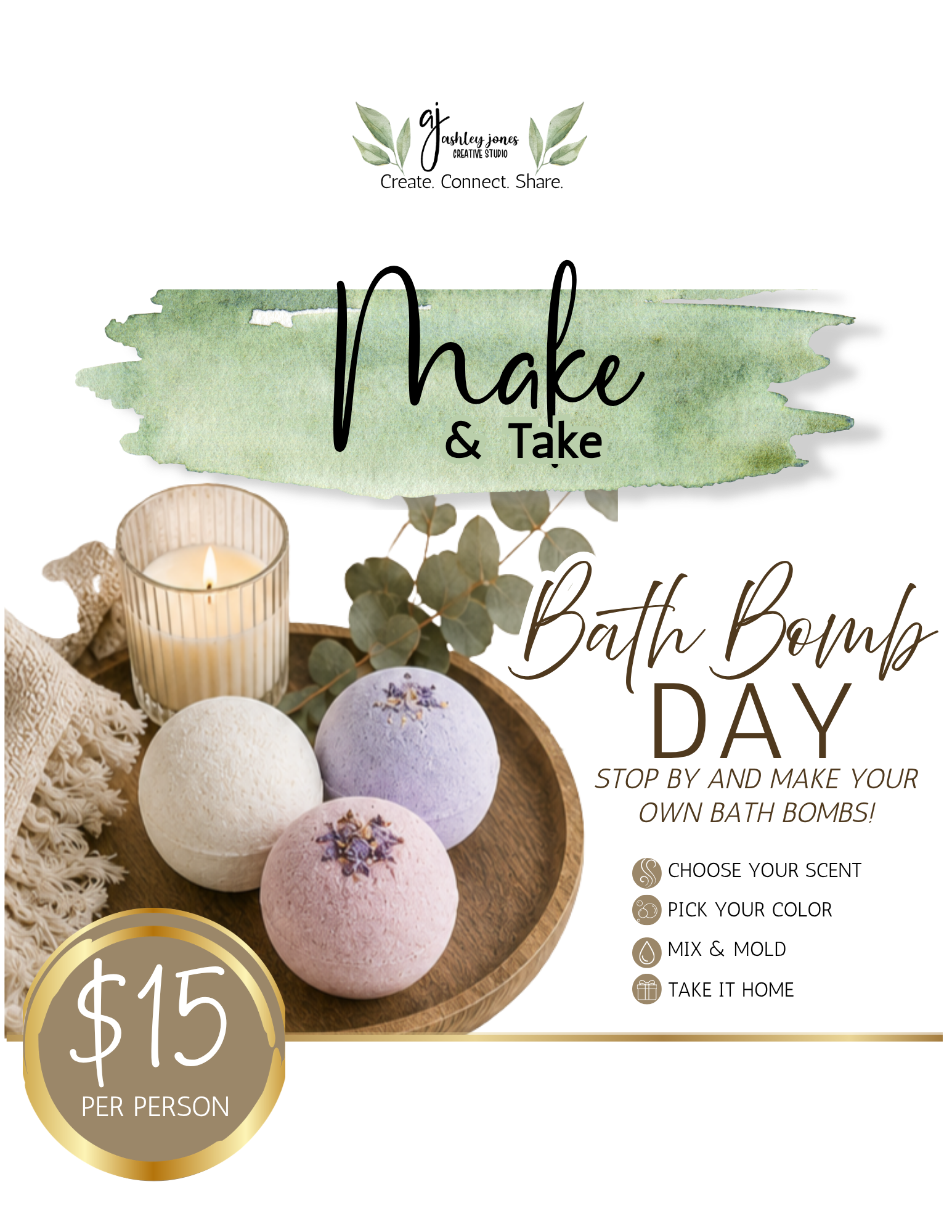 Make &amp; Take: Bath Bombs