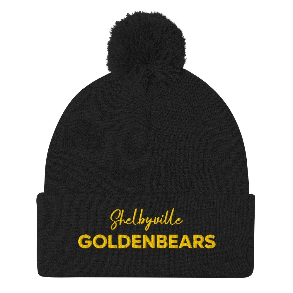 Shelbyville Goldenbears Pom-Pom Beanie