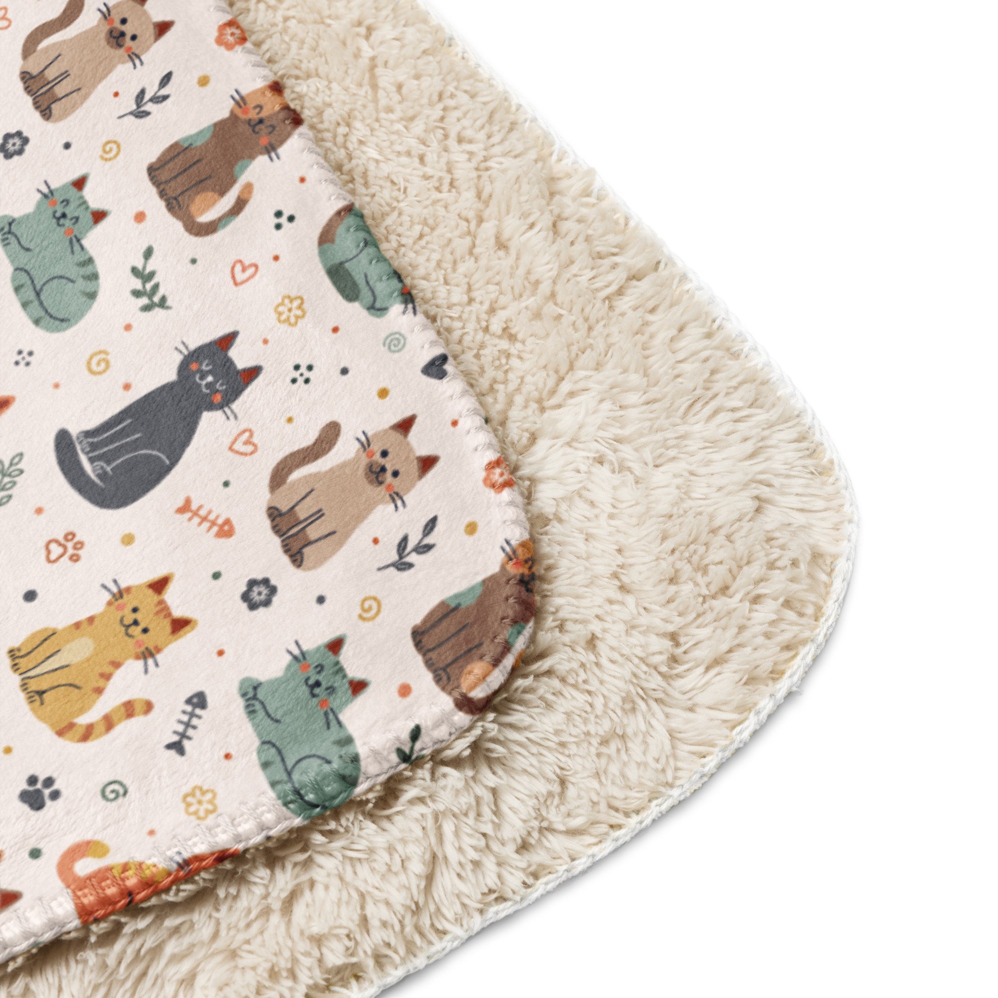 Cutesy Cats Sherpa blanket