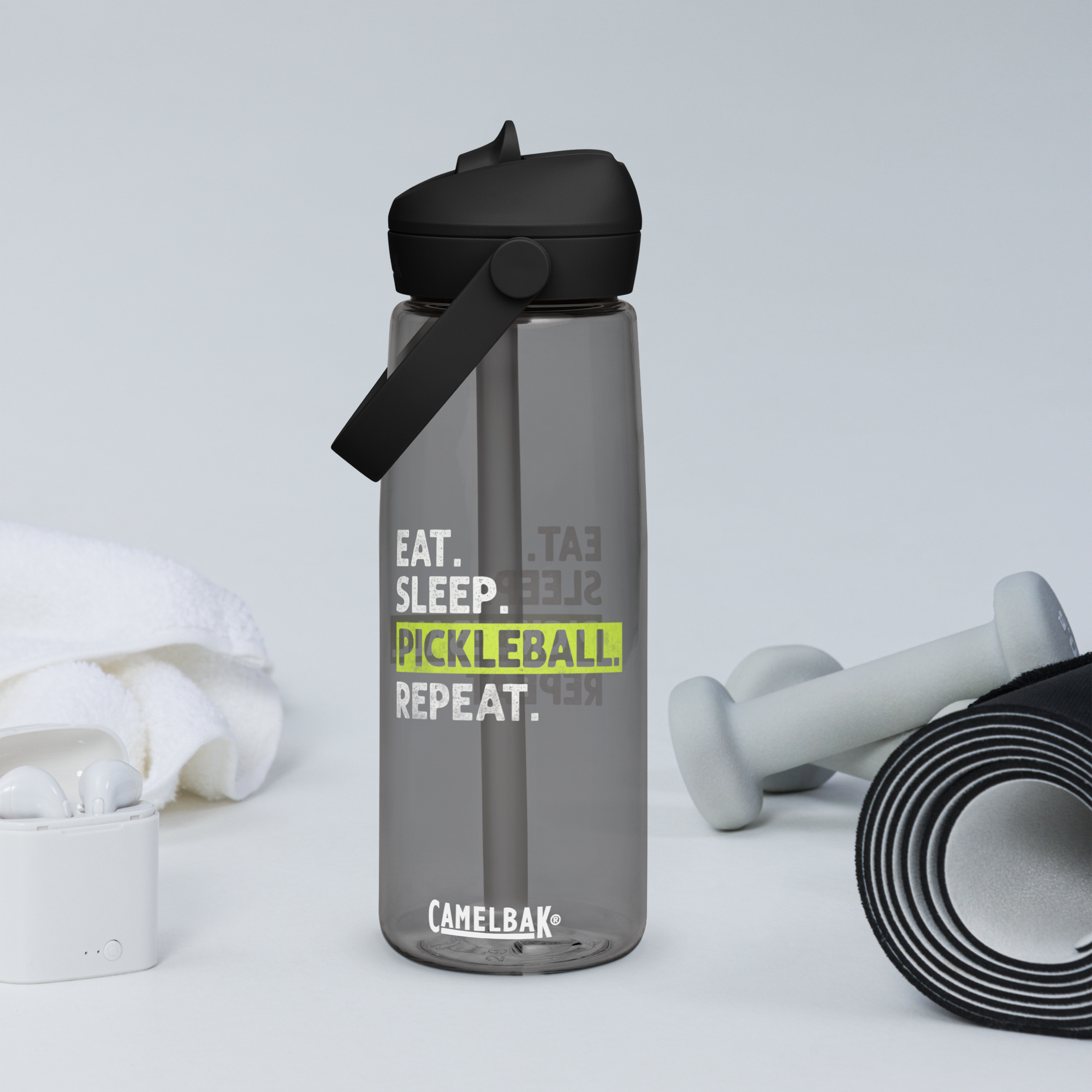 Eat Sleep Pickleball Repeat Water Bottle