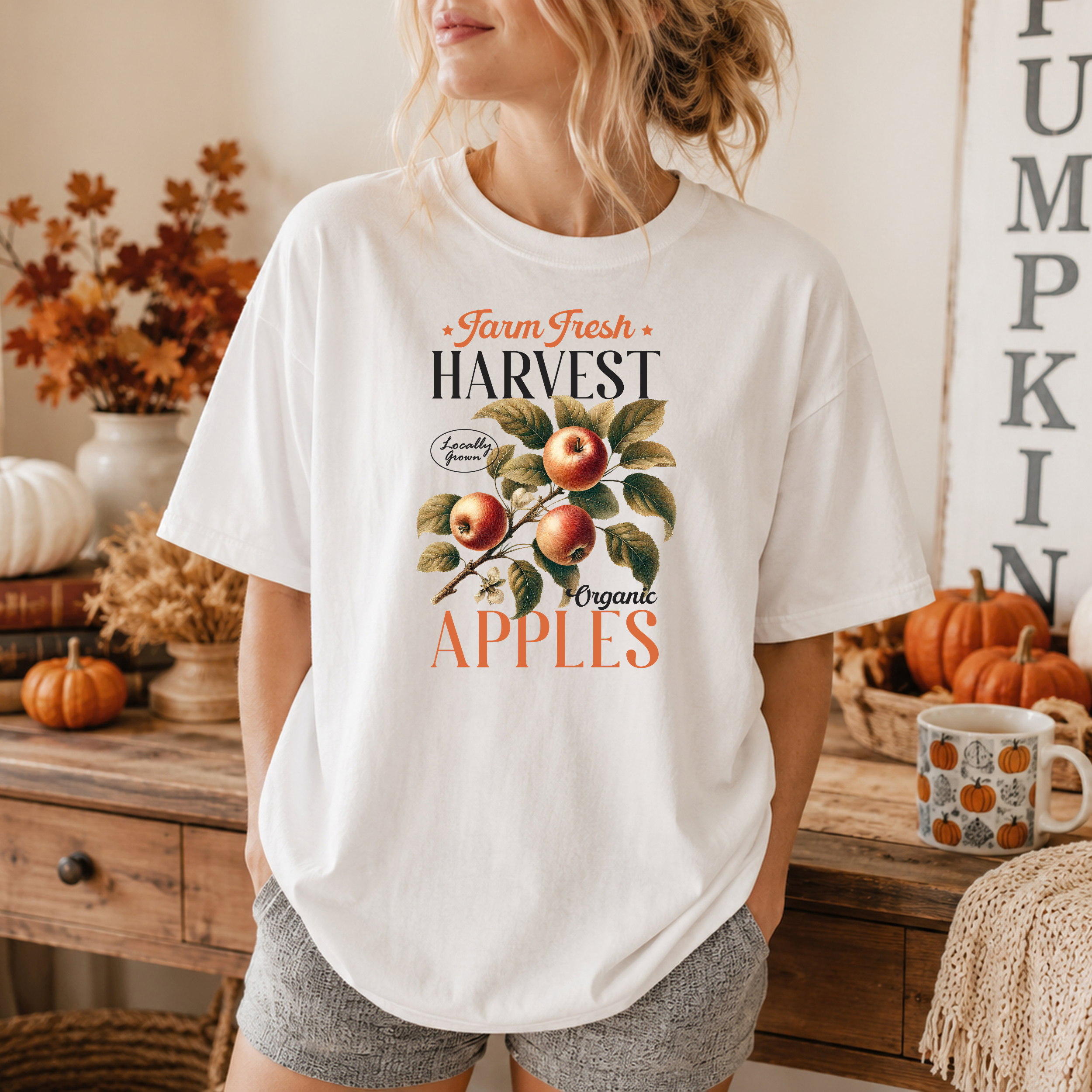 Vintage Fall Harvest Apples