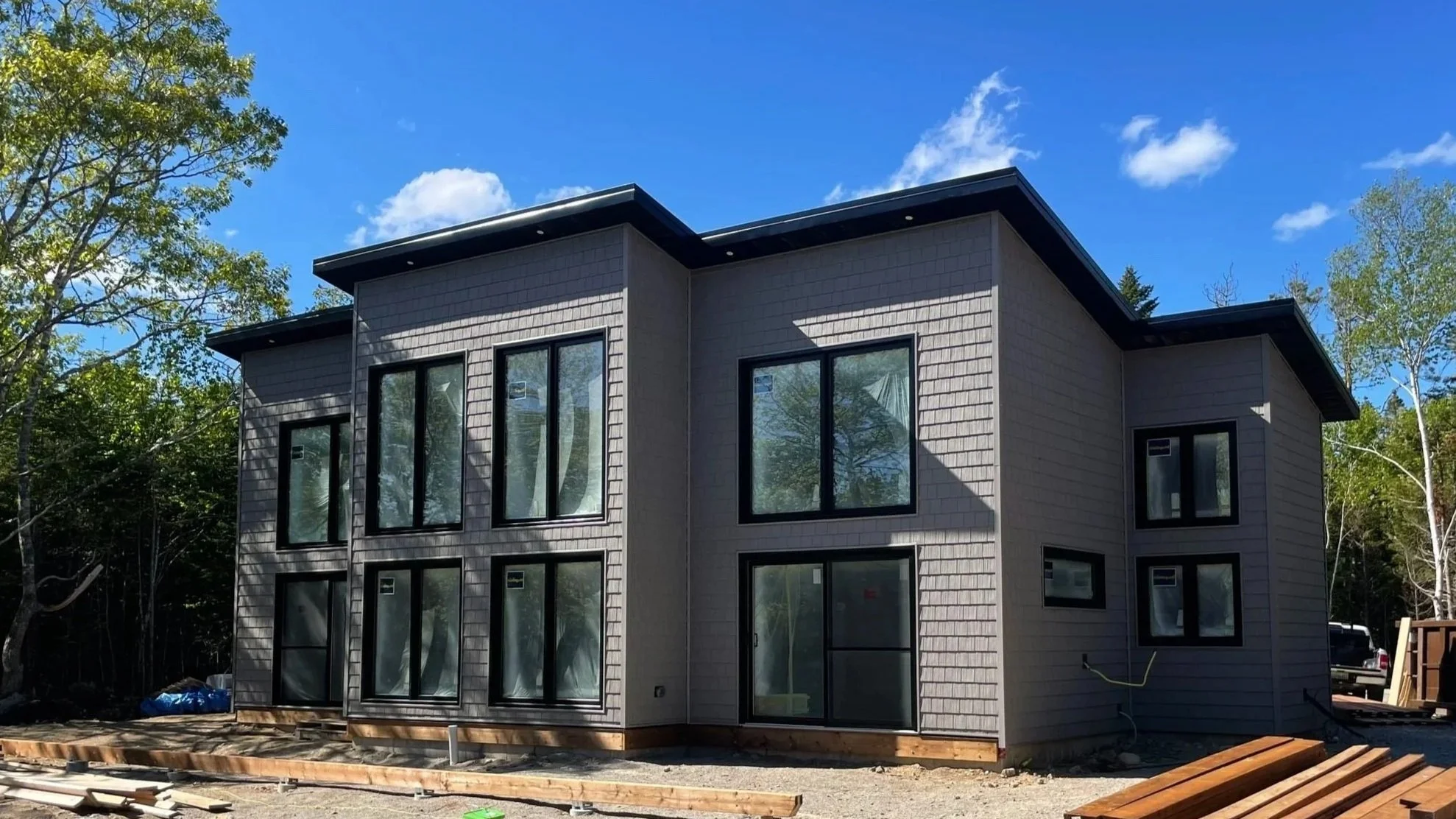 Concept Habitat custom construction of a Modern multi-story home in Otter Point, Nova Scotia
