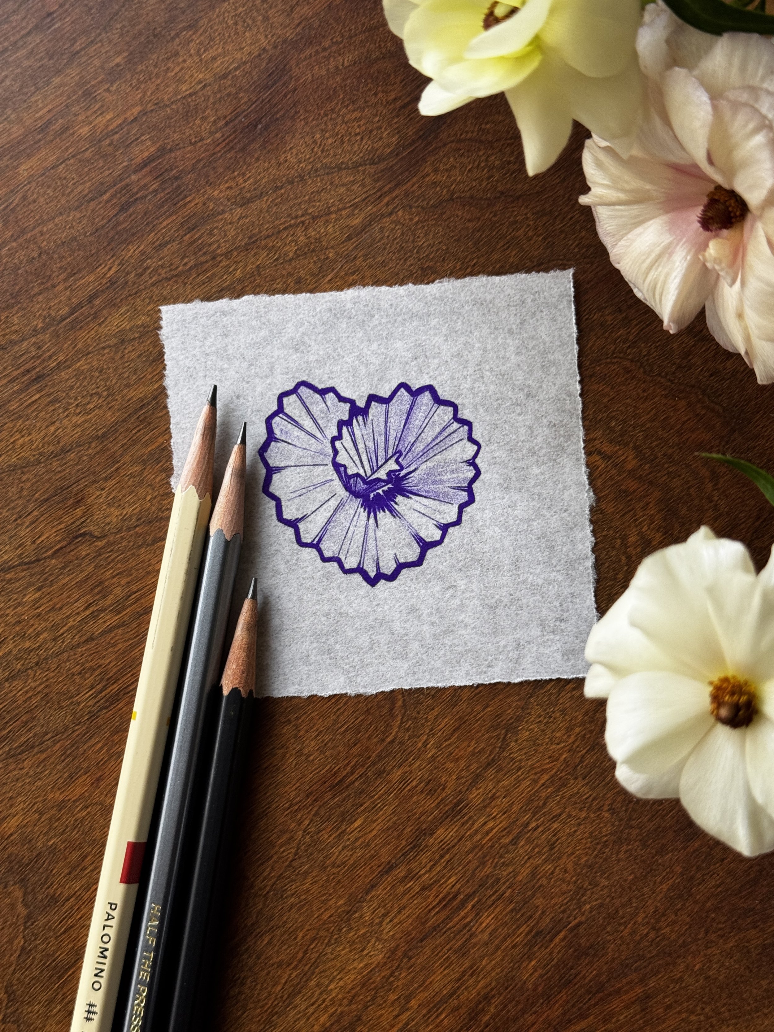 Heart Shaped Pencil Shavings