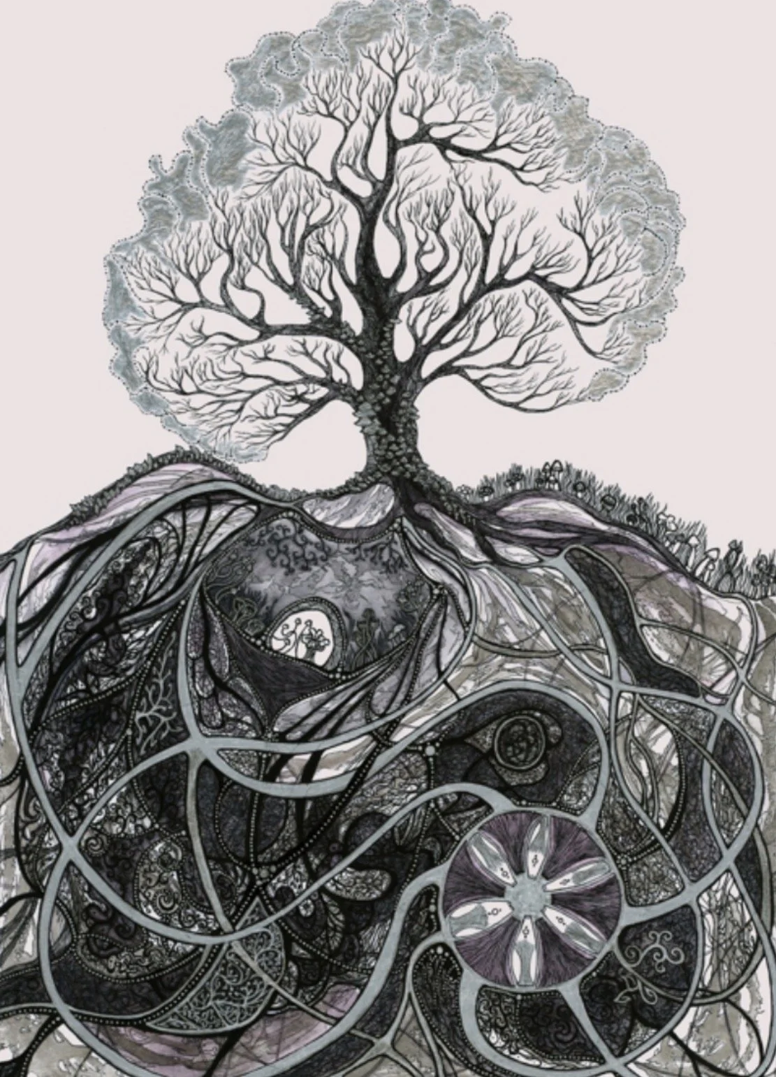 Mycelium Sun by Raya Wolfsun.