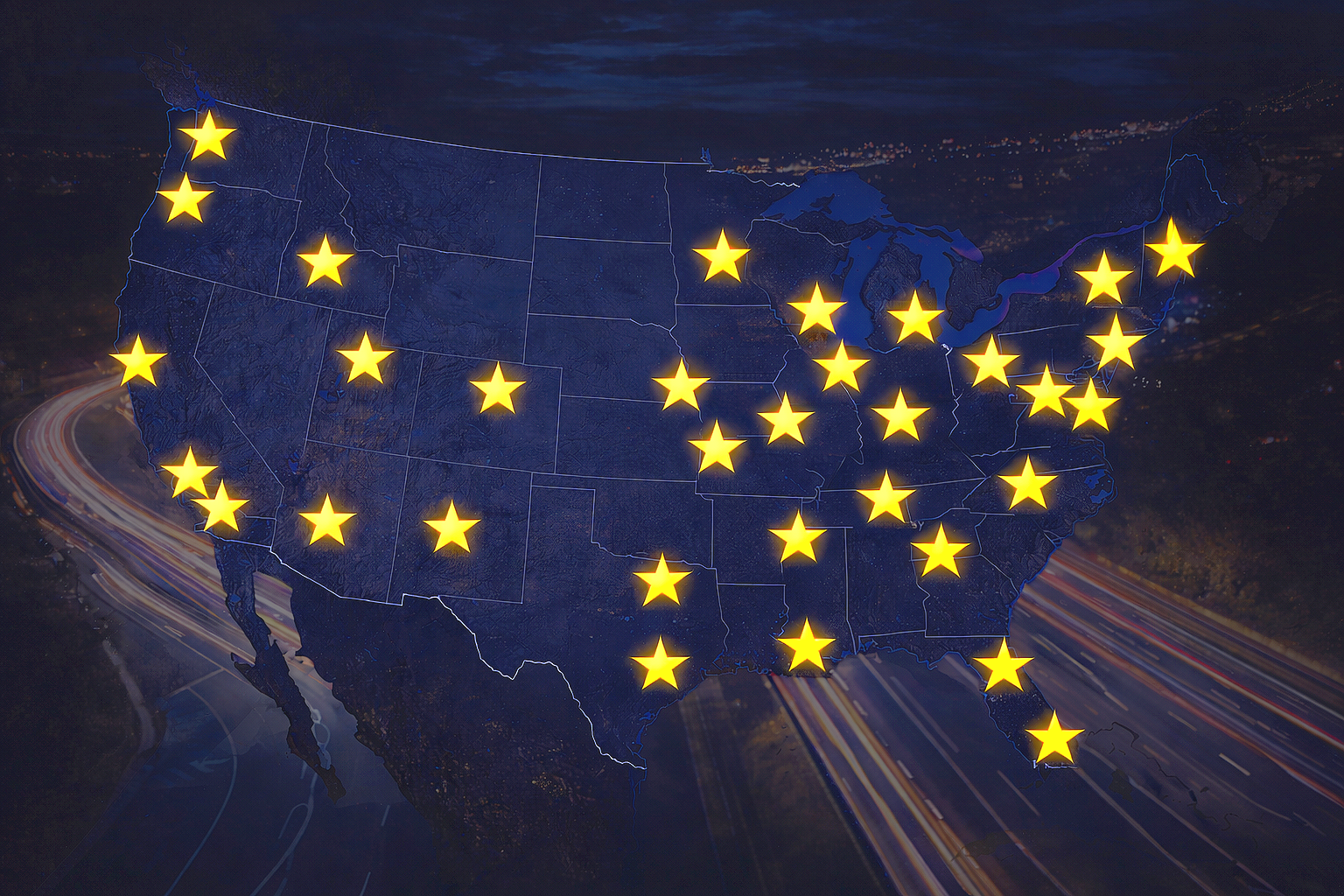 North American concert tour trucking and live event logistics coverage across the United States, supporting nationwide tours, festivals, and production freight.