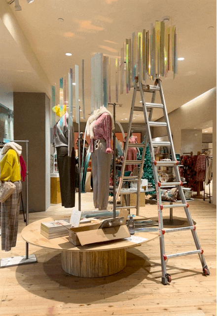Front of Store Southern Lights Install