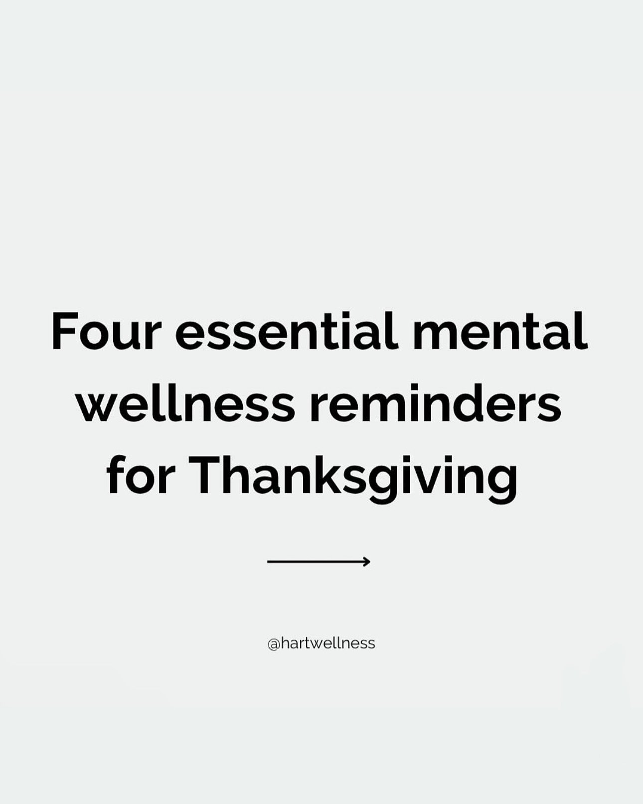 Don&rsquo;t fall into the trap this Thanksgiving of thinking you need to do any of the following...
⠀
&bull; Partake in any talk about diet, bodies, or weight.⠀
&bull; &ldquo;Save&rdquo; calories. ⠀
&bull; Track calories or macros (my clients know I 