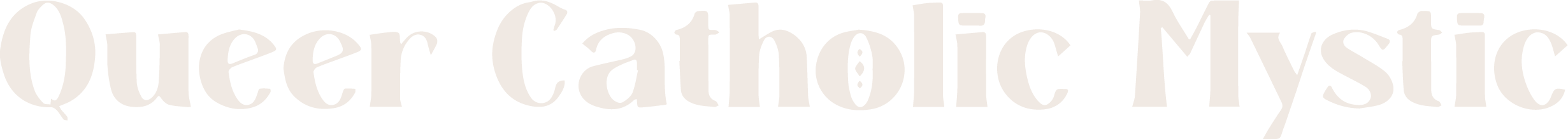 Text reading 'Queer Catholic Mystic'