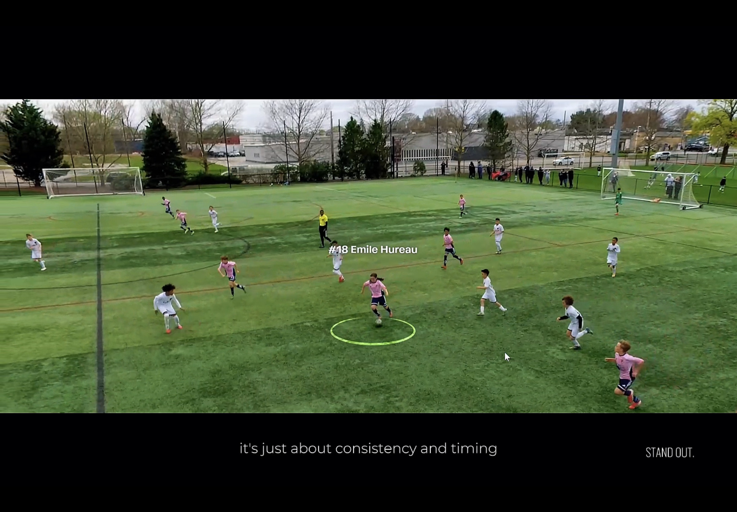 BACK LINE BREAKS.