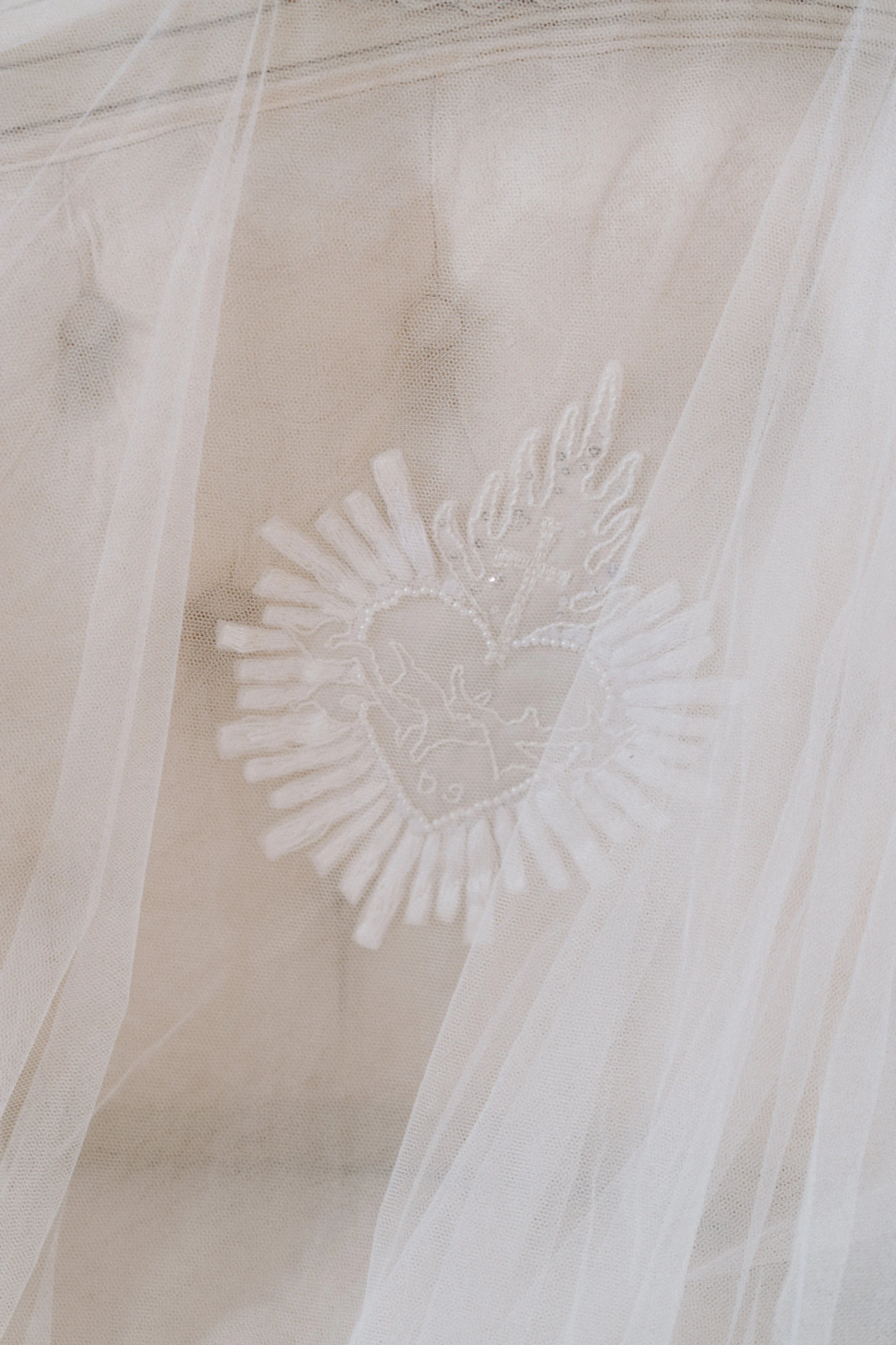 Custom Hand Embroidery Add-On – Personalised for Your Bridal Veil