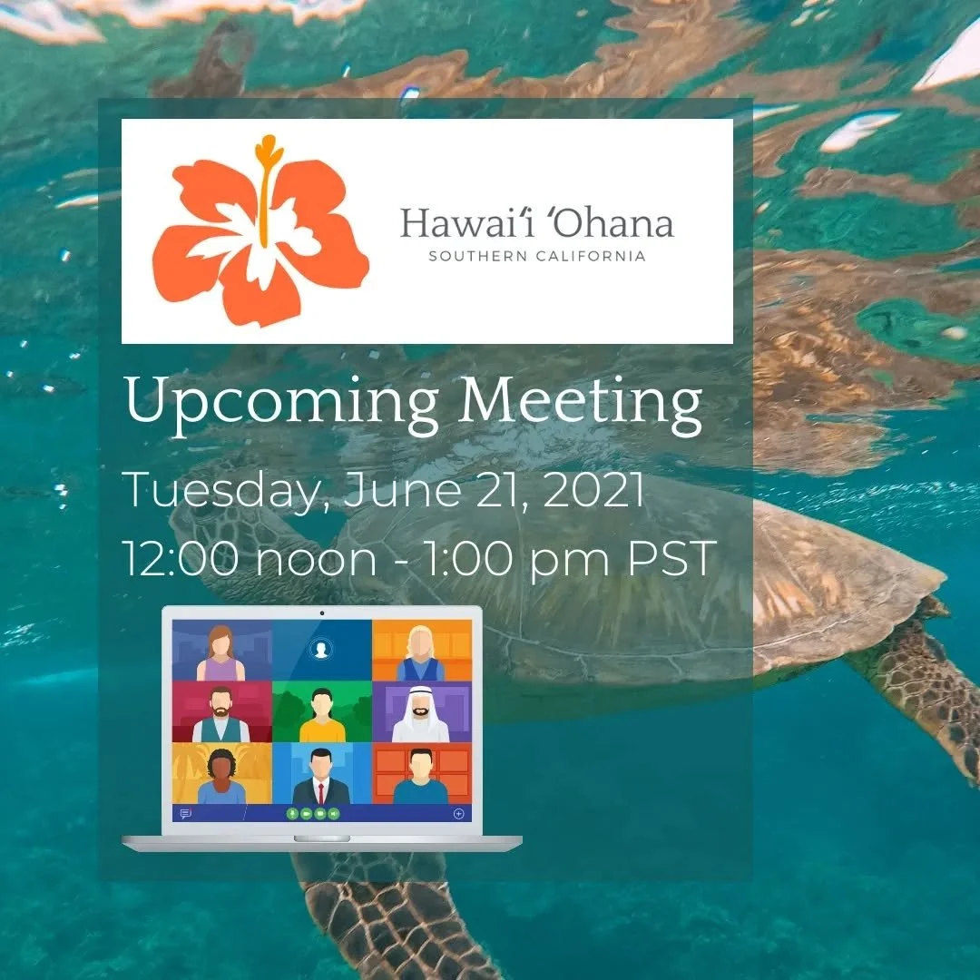 Aloha!⁠
Join us tomorrow for our June Zoom webinar!⁠
June 21, 2022 12:00 PM Pacific Time⁠
You must be a member to join this virtual event.⁠
Agenda:⁠
- Board Updates (Board Members, Chapter Members, Treasury)⁠
- 2022 Event Schedule Updates⁠
- Island C