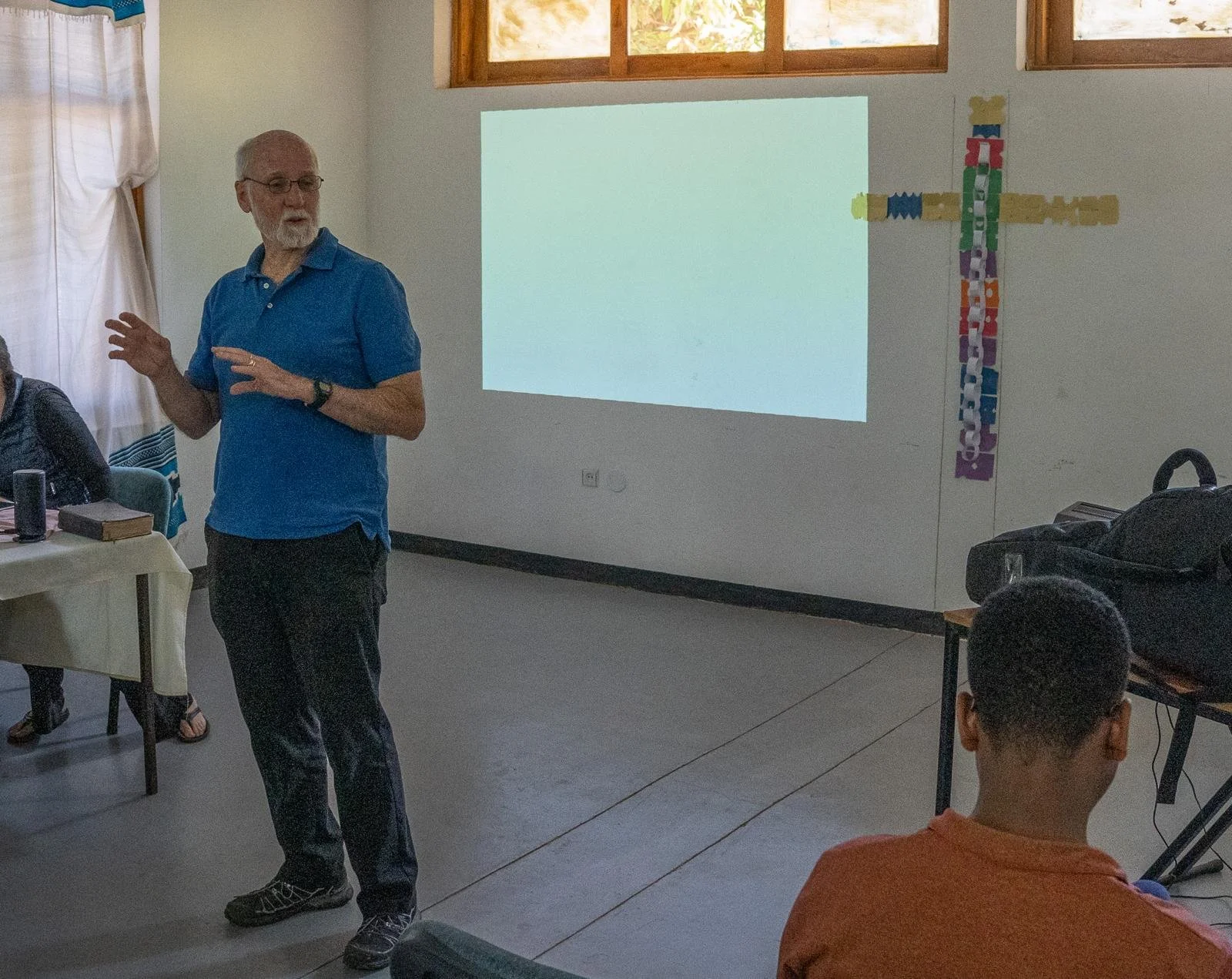 Dad Leading a Session