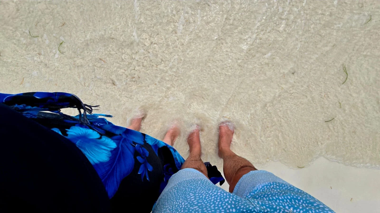 Nice to get our feet back in the sand and water