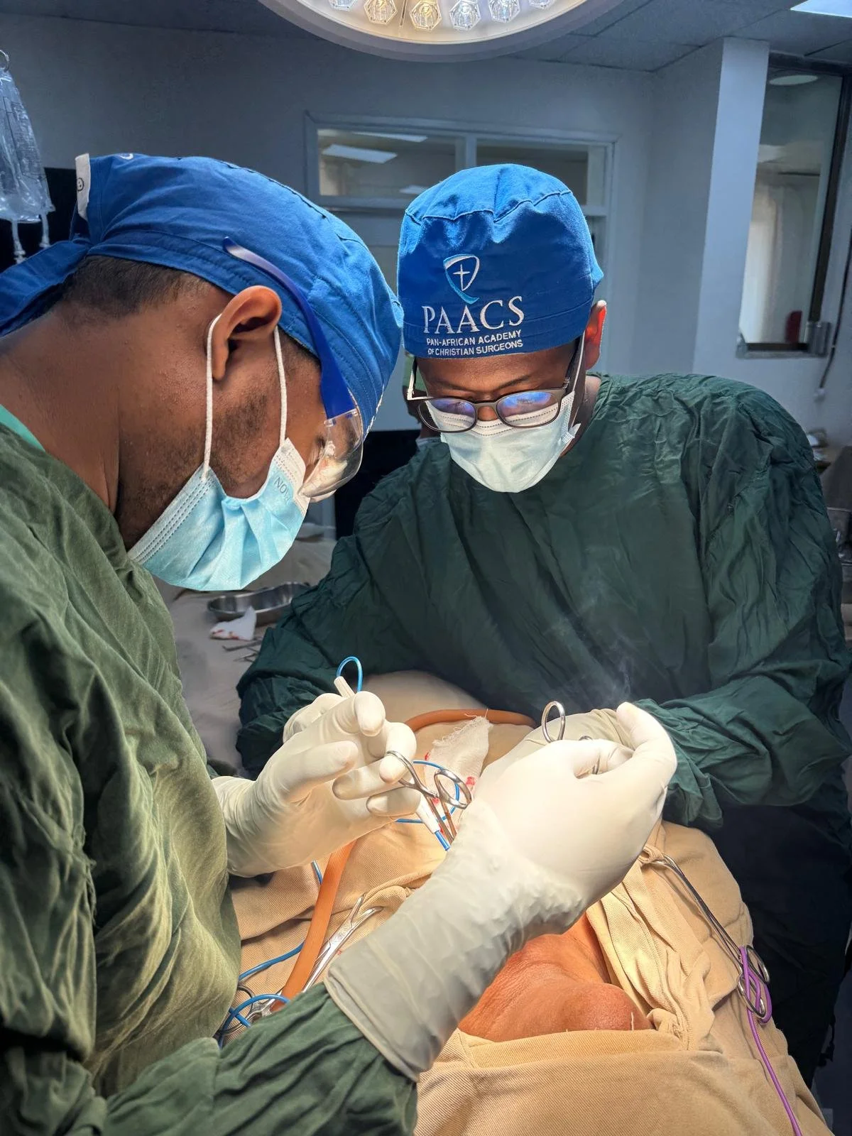 Dr. Yohannes with one of our residents