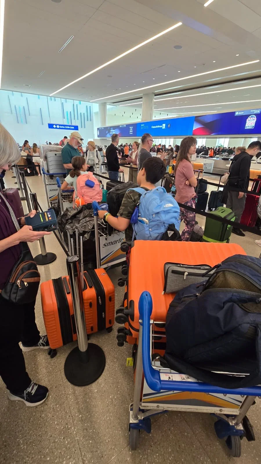 But we made it to the airport with all of our stuff!