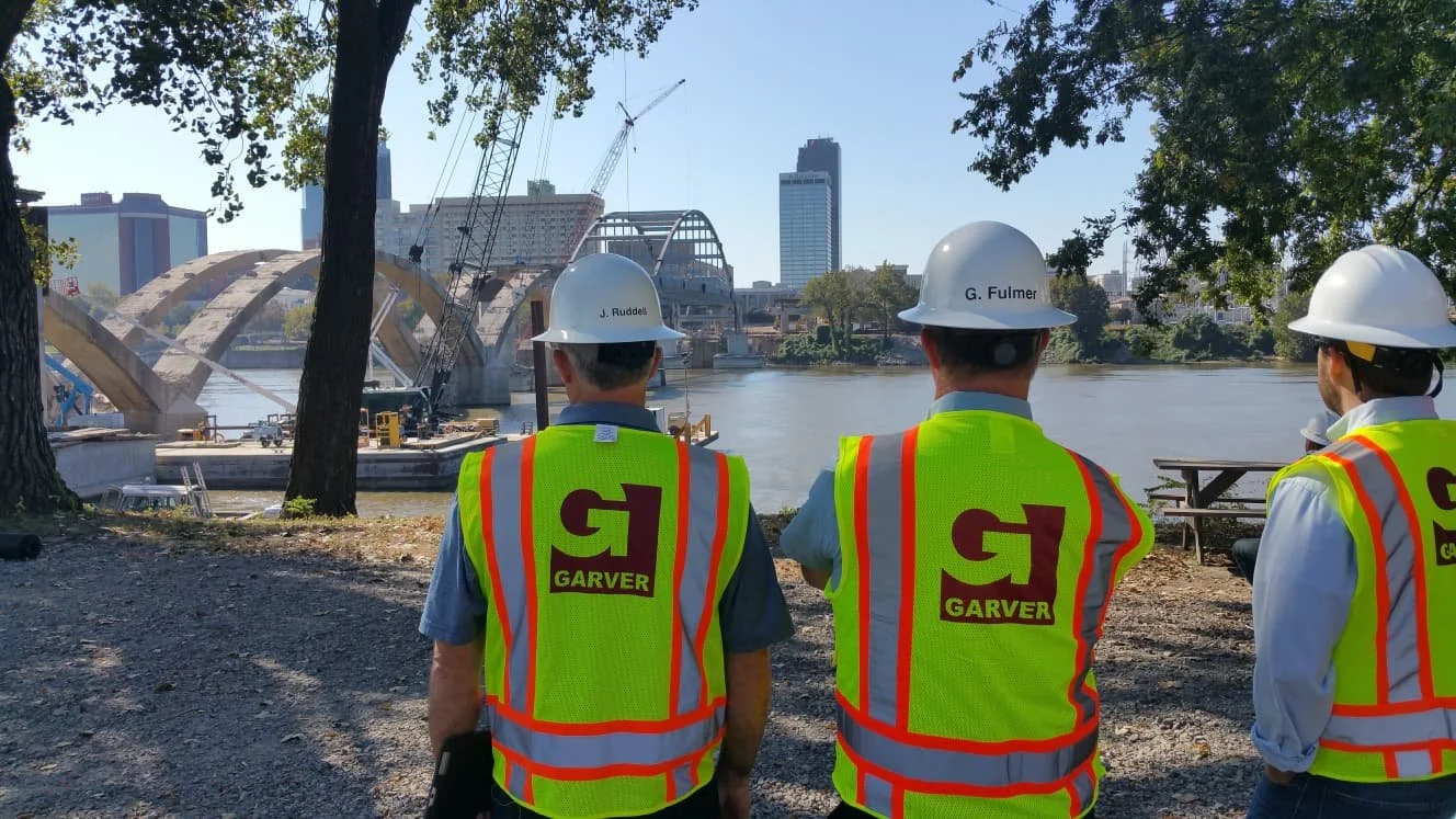Demolition of the old Broadway Bridge