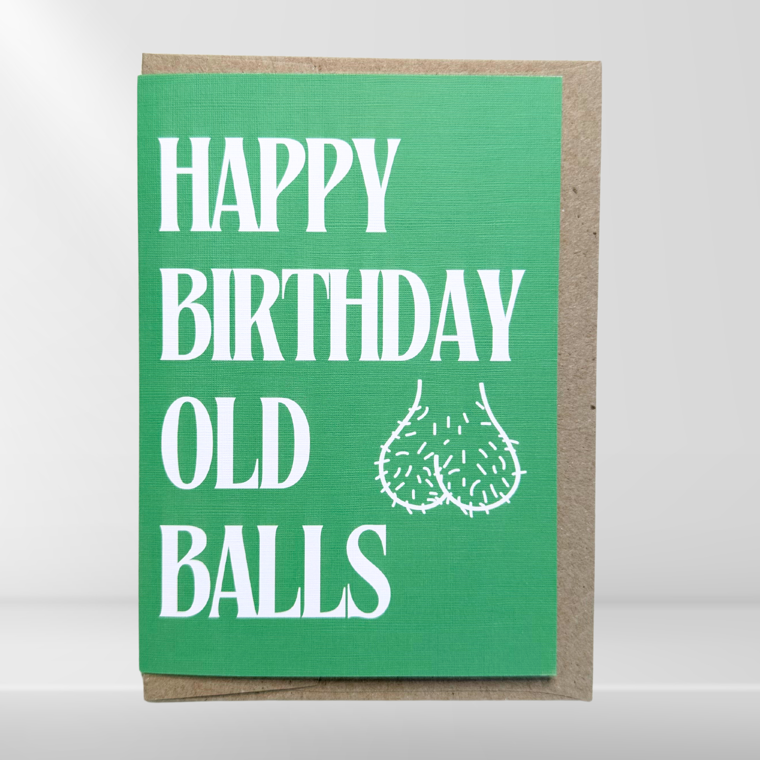 Birthday Card - Happy Birthday old balls