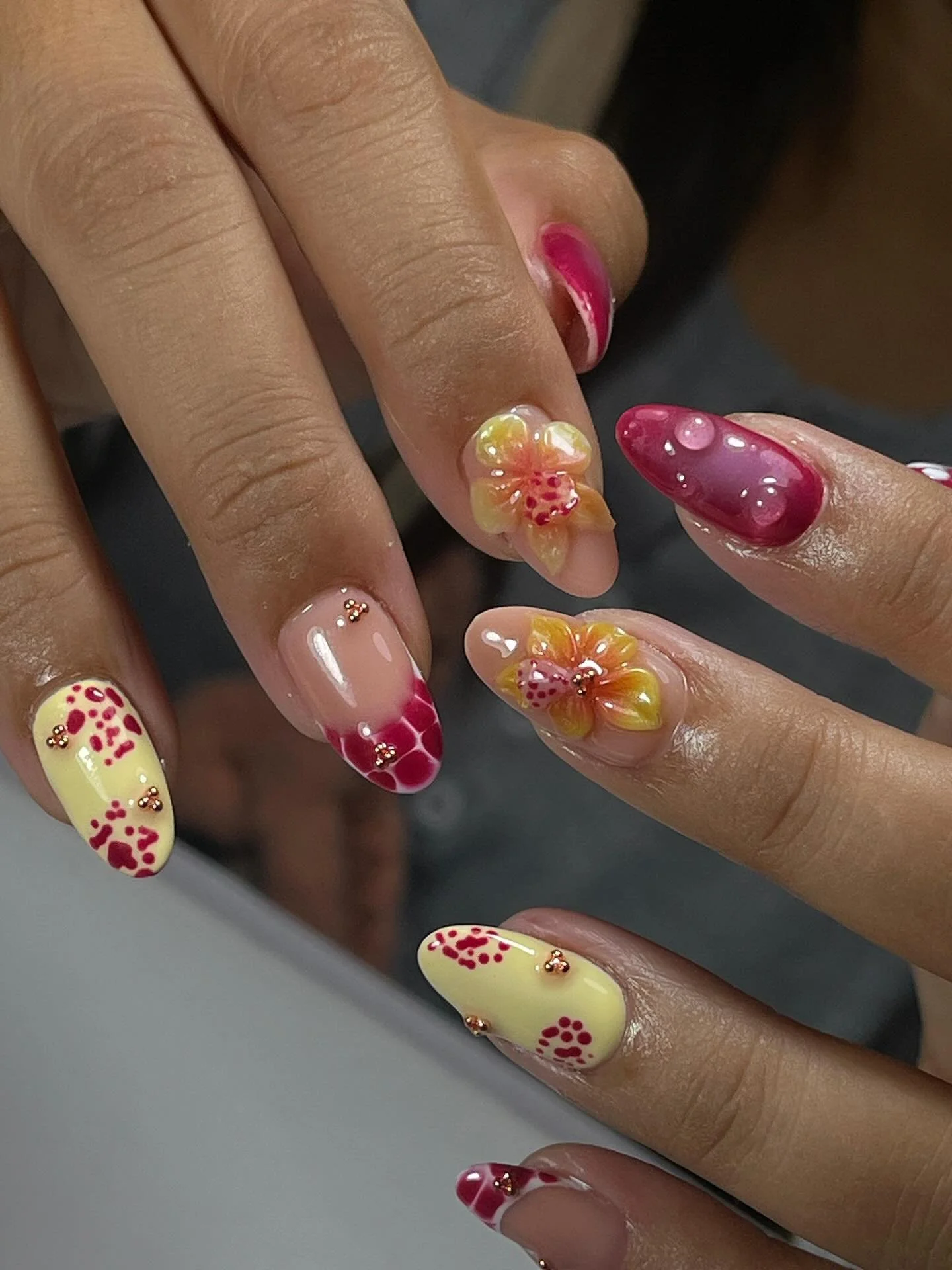 Soft gel, sharp detail &mdash; it&rsquo;s the little things 🍒
.
.
.
#nails #nailart #nailsofinstagram #manicure #nailsoftheday #gelnails #ashari #asharibali #nail #seminyak #naildesign #seminyakbali #nailtech #softgelextensions #nailsonfleek #nailst