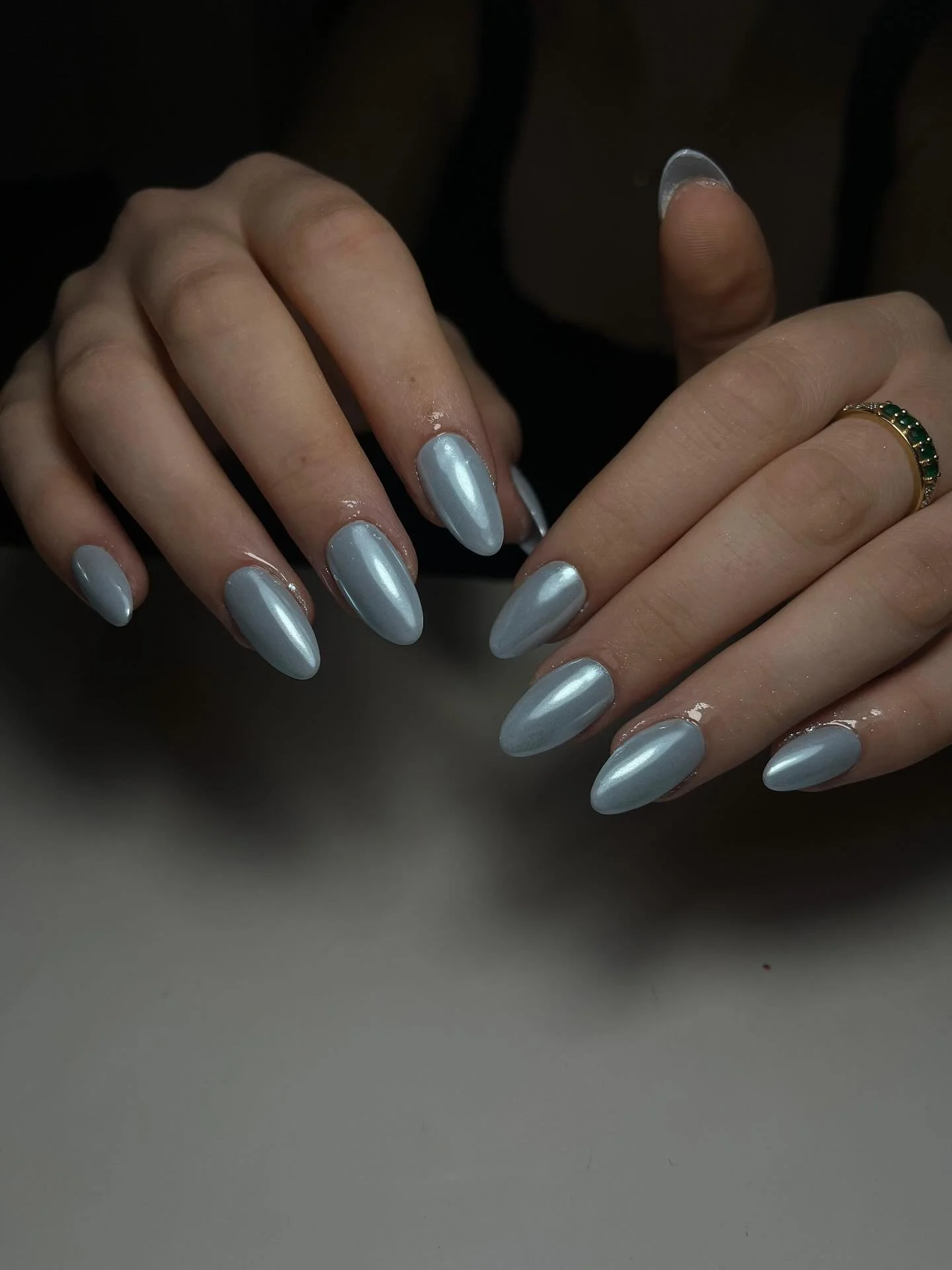 Baby blue chrome 💙 
.
.
.
#nails #nailart #nailsofinstagram #manicure #nailsoftheday #gelnails #ashari #asharibali #nail #seminyak #naildesign #seminyakbali #nailtech #softgelextensions #nailsonfleek #nailstagram #salon