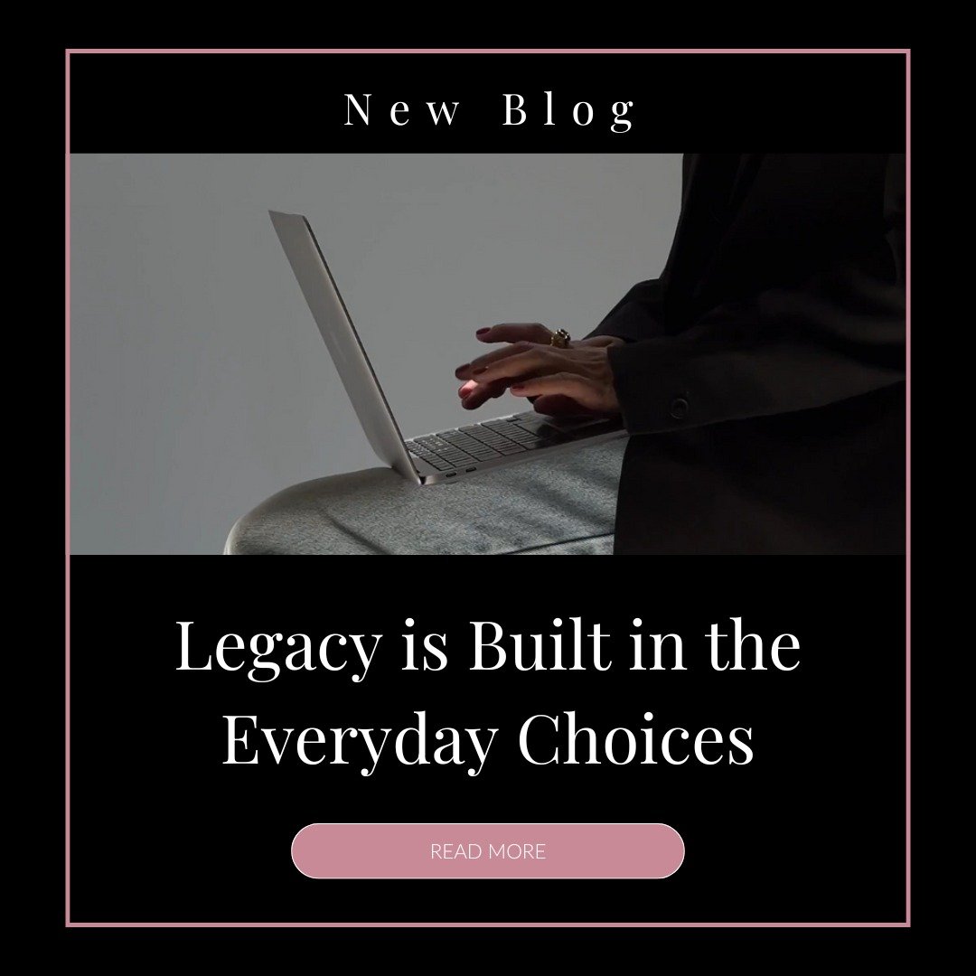 Legacy isn&rsquo;t built someday. It&rsquo;s built today.

In the small, quiet choices &mdash; closing the laptop at dinner, choosing rest over rush, building systems that let you be with your family.

Freedom and legacy aren&rsquo;t opposites. They&