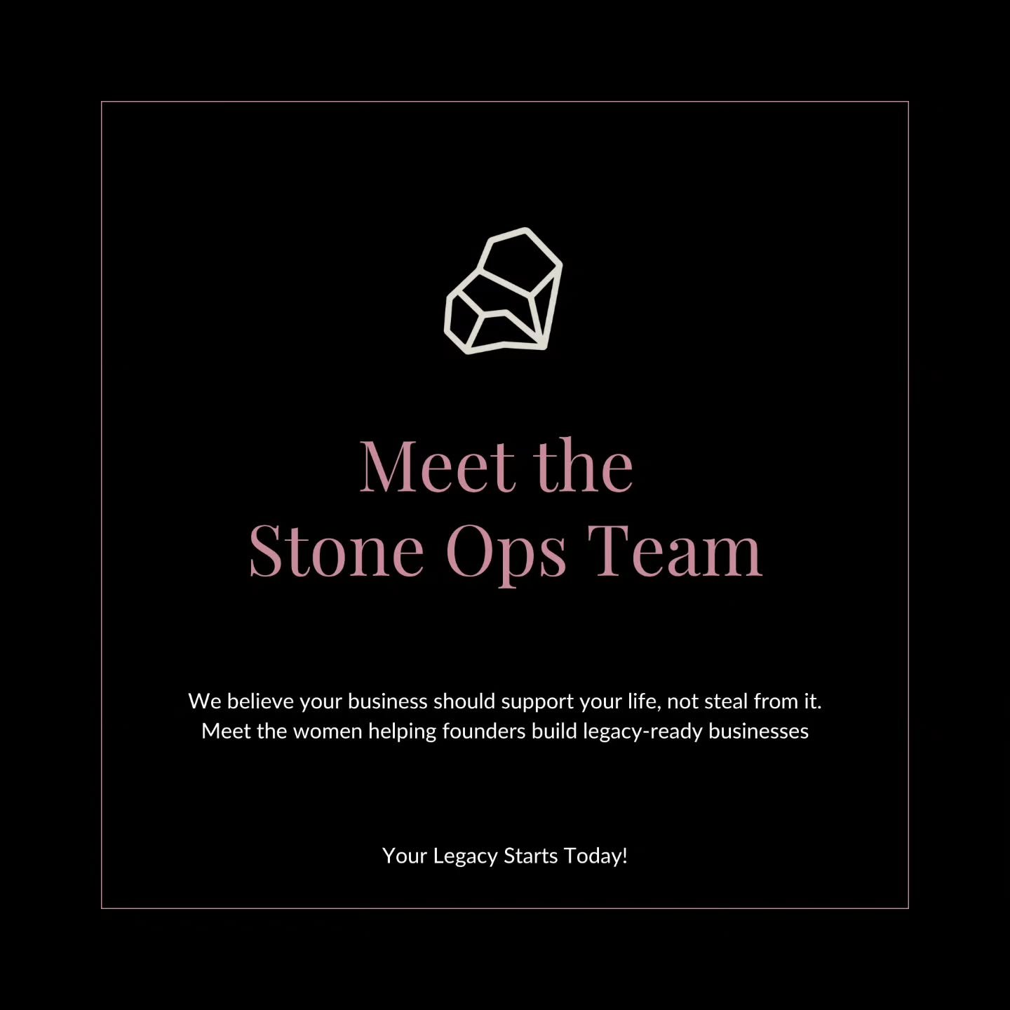 Behind every smooth-running business is a team that believes in more than just systems &mdash; they believe in your legacy.

At Stone Ops Co., we know that growing a business isn&rsquo;t just about scaling faster &mdash; it&rsquo;s about building som
