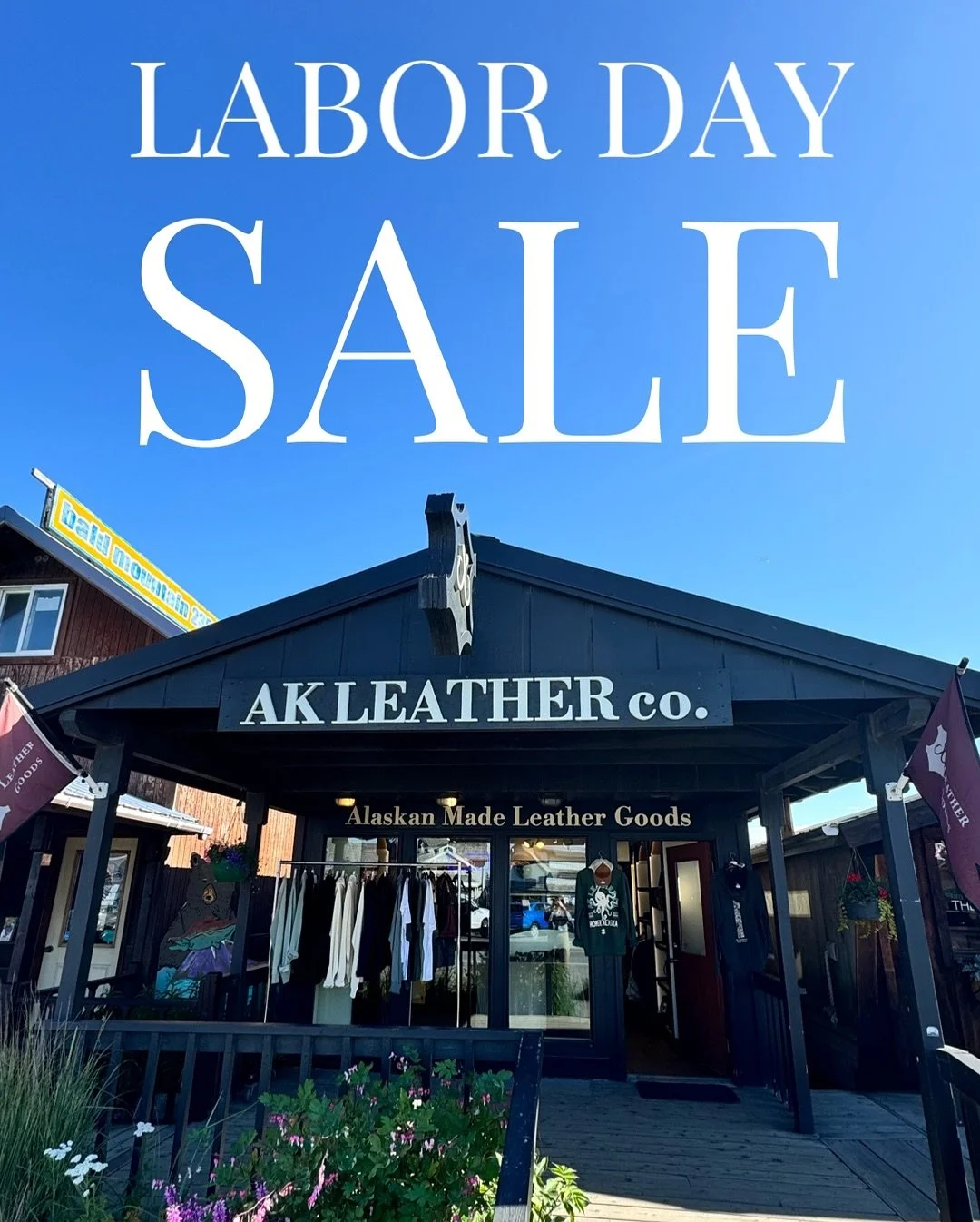 Labor Day Weekend Sale is here!
This Friday Aug. 29th through Monday Sep. 1st, swing by AK Leather Co. for special holiday weekend deals:

&bull; 15% off all regular priced belts &amp; clothing
&bull; Sale items priced up to 35% off
&bull; Select ite