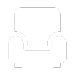 Silhouette of an armchair icon on a black background.