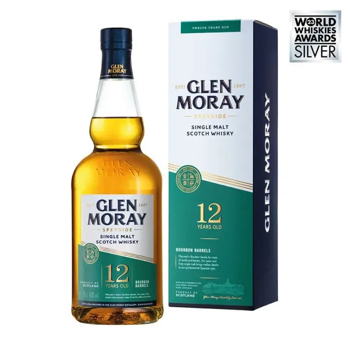 Whisky Glen Moray 12 ans - 40% vol - 70cl