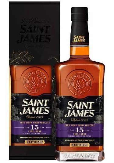 Rhum Saint James 15 ans - 43% vol - 70cl.