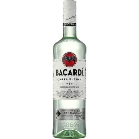 Rhum Bacardi Carta Blanca - 37.5% vol - 1L