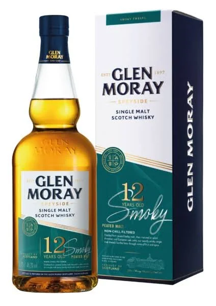 Whisky Glen Moray 12 ans Smoky - 46.3% vol - 70cl