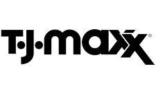 Logotipo de TJ Maxx en color negro sobre fondo blanco.