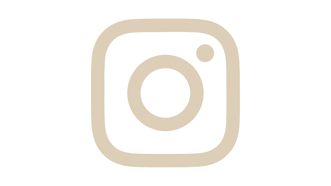 Logotipo de Instagram en color beige sobre fondo negro.