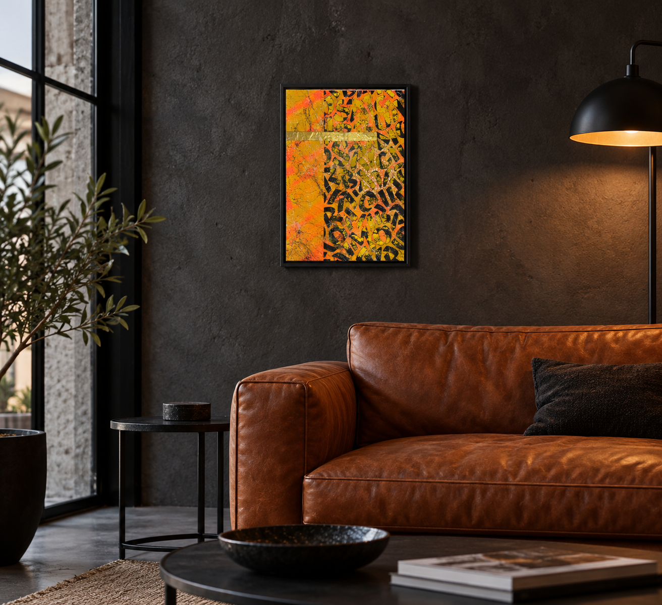 Moody Industrial Living Room with Abstract Art-5.png