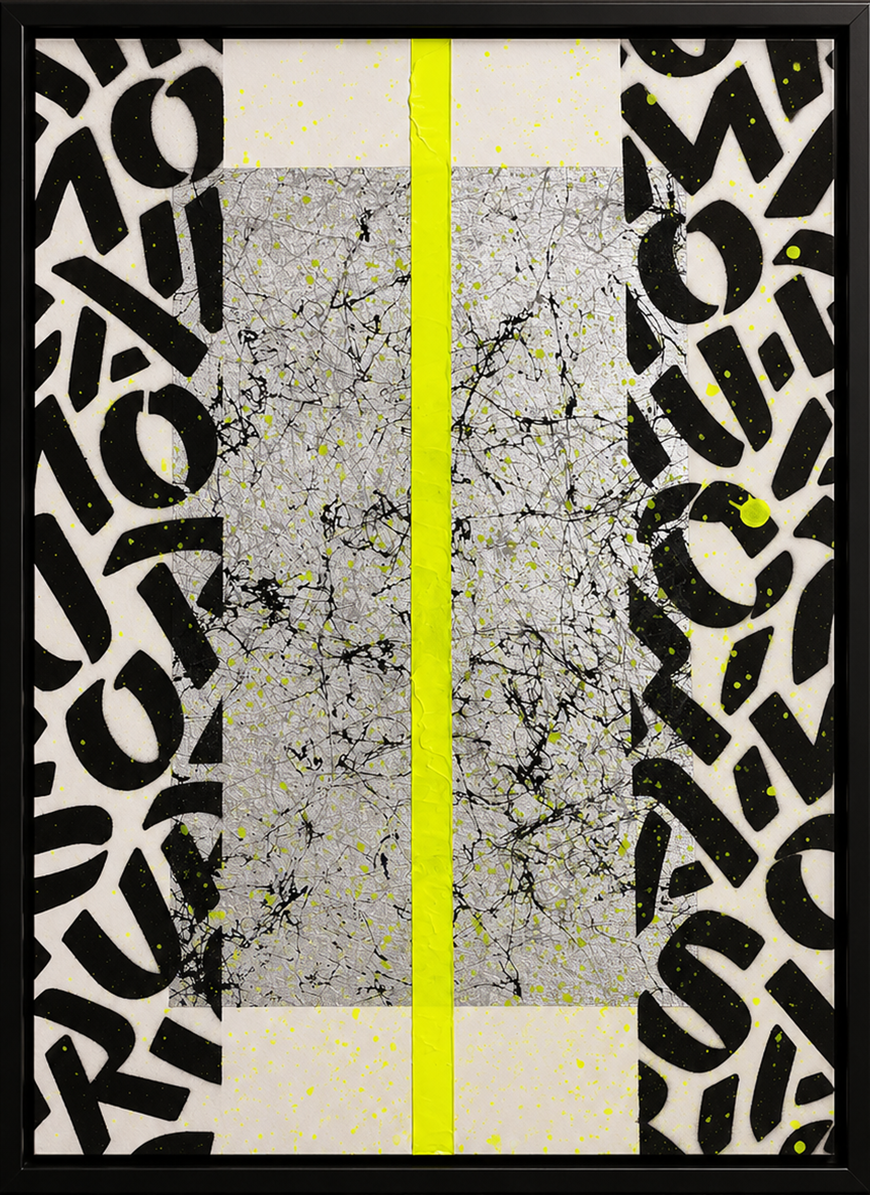 Neon Splatter Graffiti Framed Art 1.png