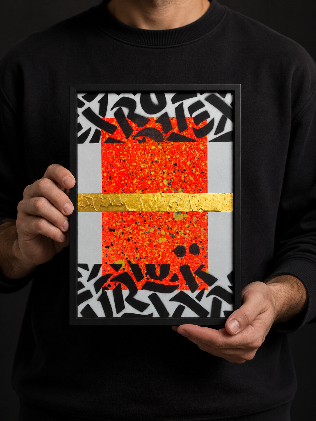 Framed Neon Abstract Artwork.png
