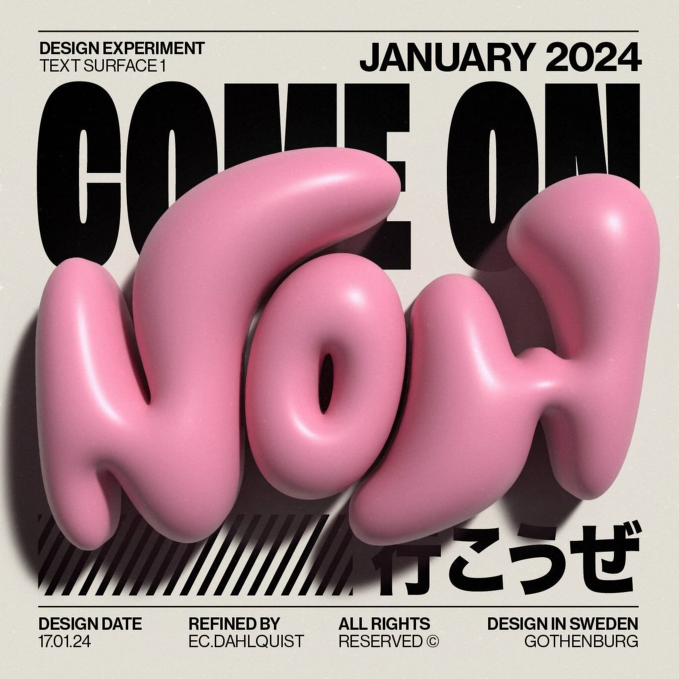 Playing around with some balloon 3D lettering in illustrator. A very addictive tool but wished the rendering was faster 😅&hellip;

#3dtext #typematters #typecollect #youaretypography #heydesign #illustrator #typeography #eyeondesign #behance #design