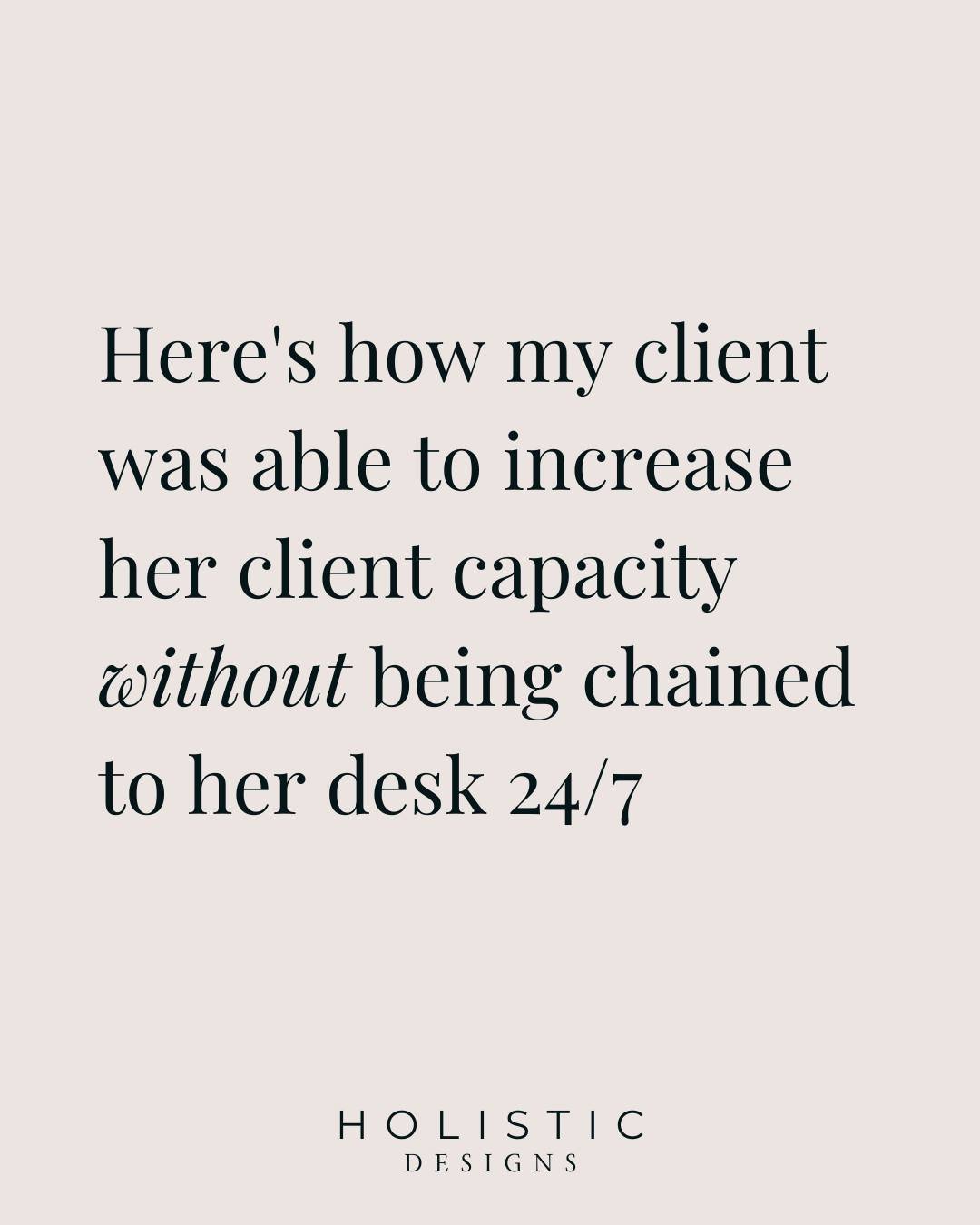 When my client came to me&hellip;

She was a couple of months into business, and the number of inquiries and projects coming through was also increasing

This was all starting to get a bit overwhelming.  So this is what we did...

💫I took all the in
