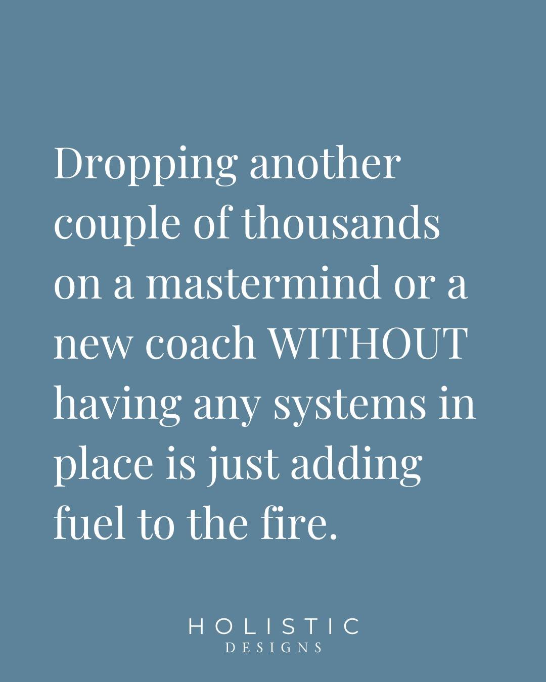 Let's just add more fuel to the fire, shall we?!

You're working towards these big cash months and setting up group programmes, but how are you actually going to manage it all?!

Your business is as strong as the systems behind it.

You need to start