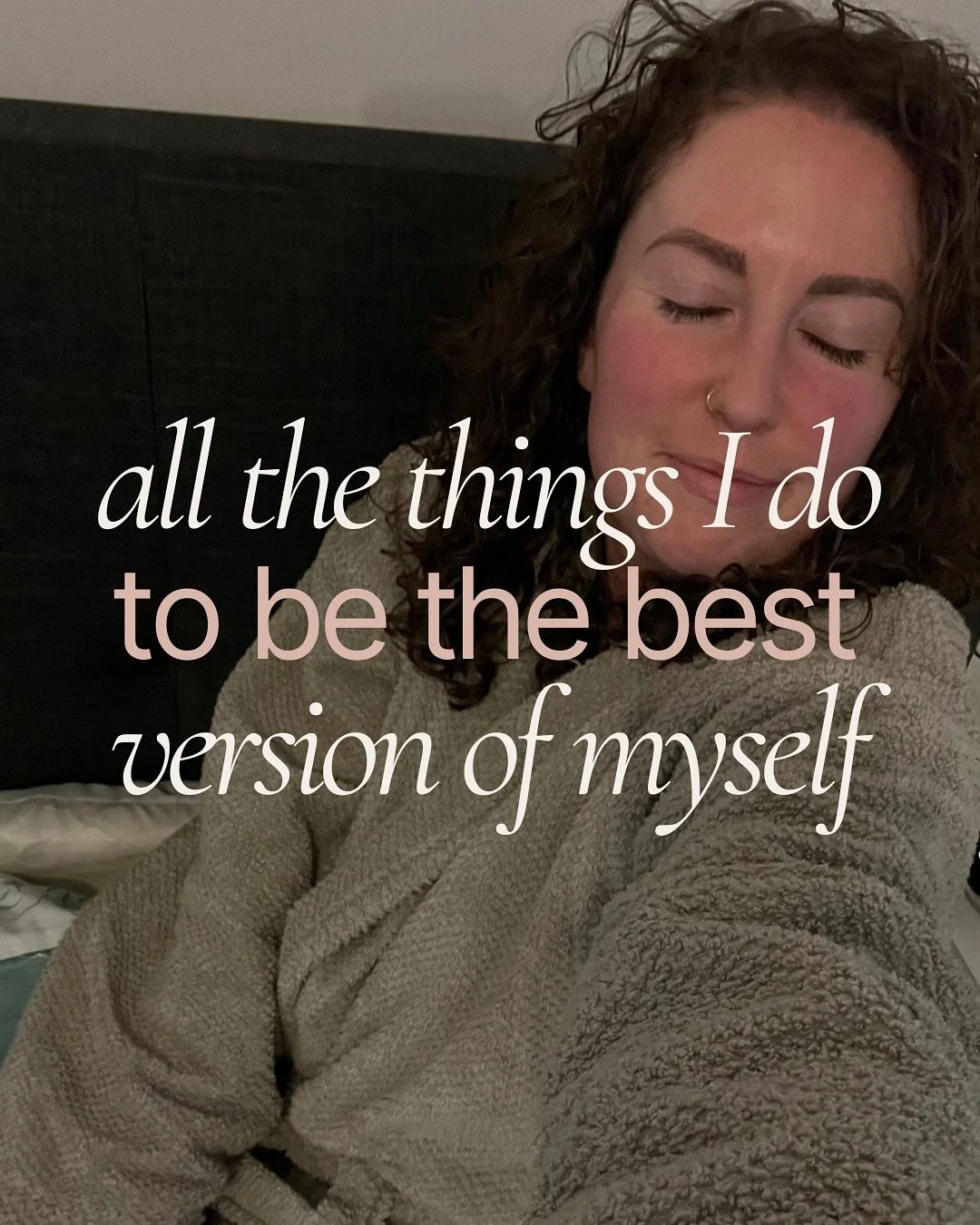 these are the things that help me stay grounded, connected + in alignment with how I want to live + lead 🧘&zwj;♀️
 
my husband once said the most wise thing to me:

&ldquo;i&rsquo;ll look after me for you. you look after you for me&rdquo;
 
what hel