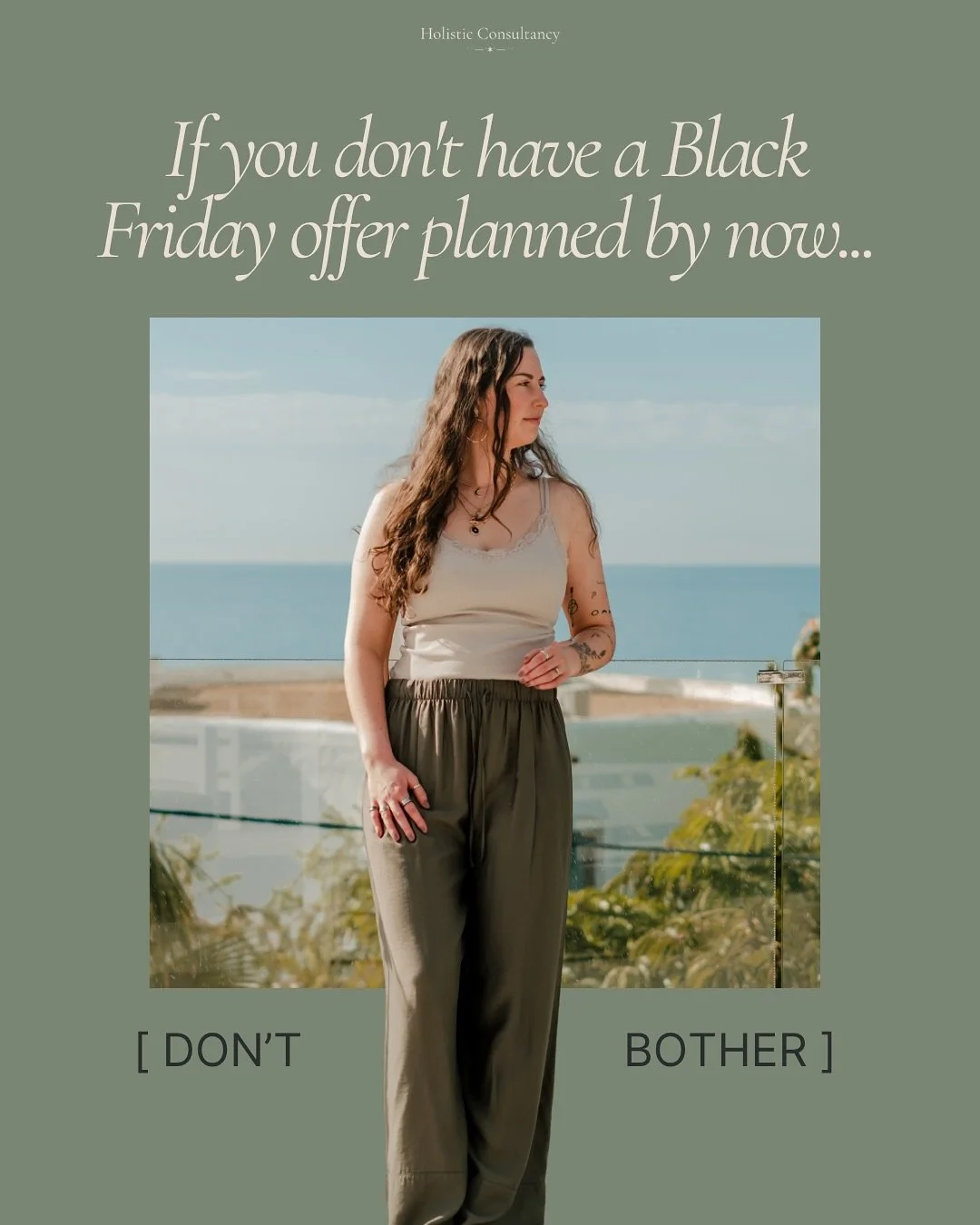 black friday works when it&rsquo;s planned, not when it&rsquo;s panic.
 
if it&rsquo;s part of a strategic sales plan you mapped out at the start of the year, amazing!
 
if you pulled it together last week because everyone else is doing it, I would s