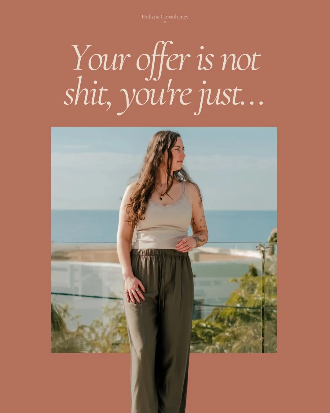 your offer isn&rsquo;t the problem. I promise!

I work with women who are genuinely brilliant at what they do and just need someone keeping everything moving behind the scenes.

holding them to it, handling what&rsquo;s slipping, and making sure the 