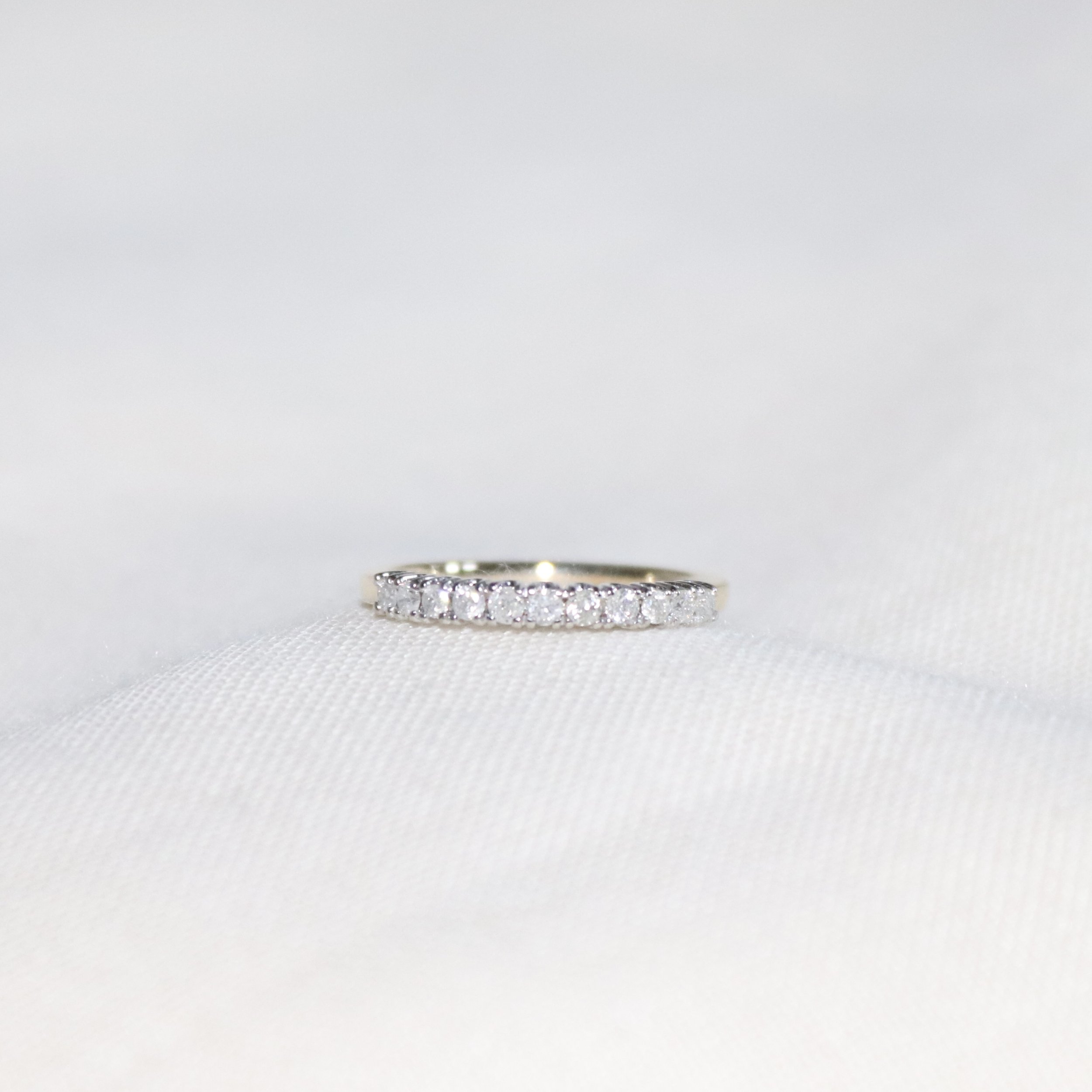 9ct Gold Row Set Diamond Eternity Ring