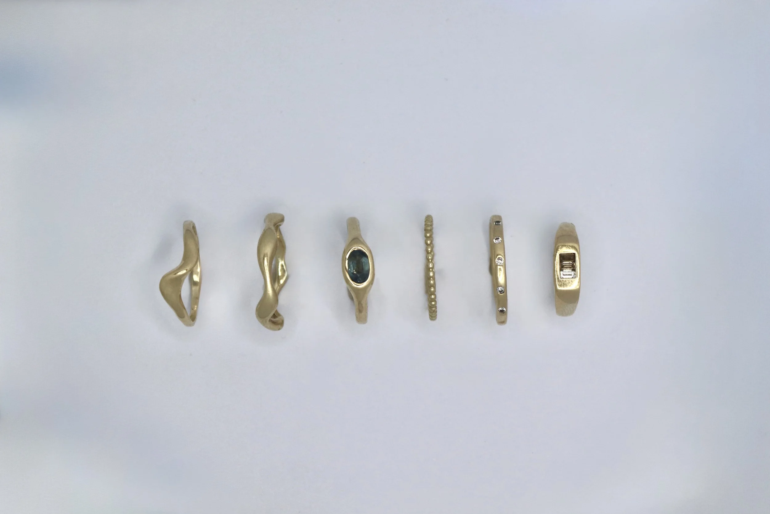 The Bespoke Handmade Collection of solid gold rings you can wear everyday without taking them off