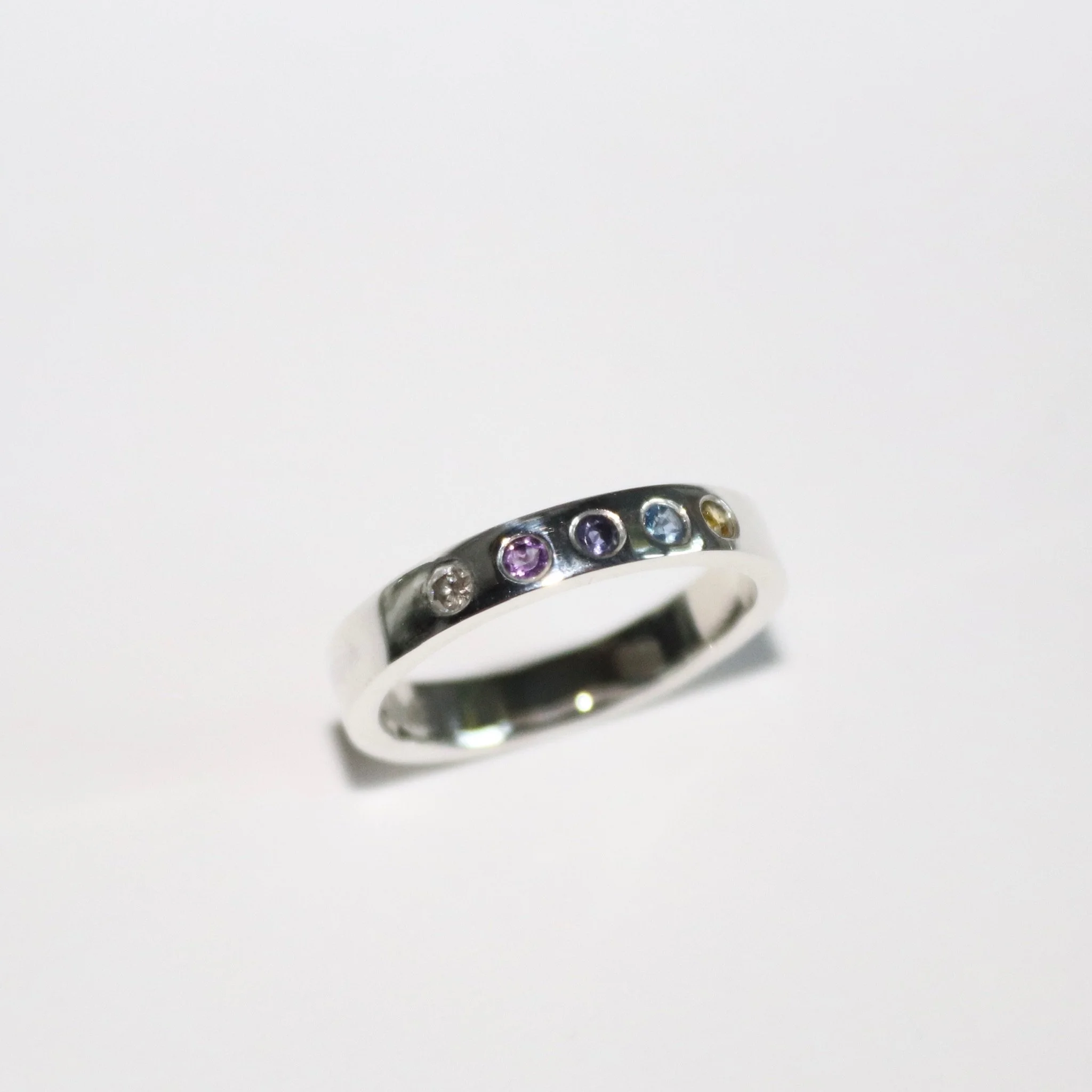 sterling silver name ring daisy gifti dea